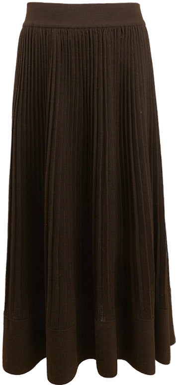KAMILAN French Chic High-Waist A-Line Skirt – 2025 Autumn New Women's Slimming Mid-Length Versatile Skirt