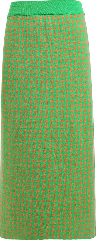 KAMILAN Women's Knitted A-Line Skirt – 2025 Autumn/Winter New High-Waist Midi Skirt