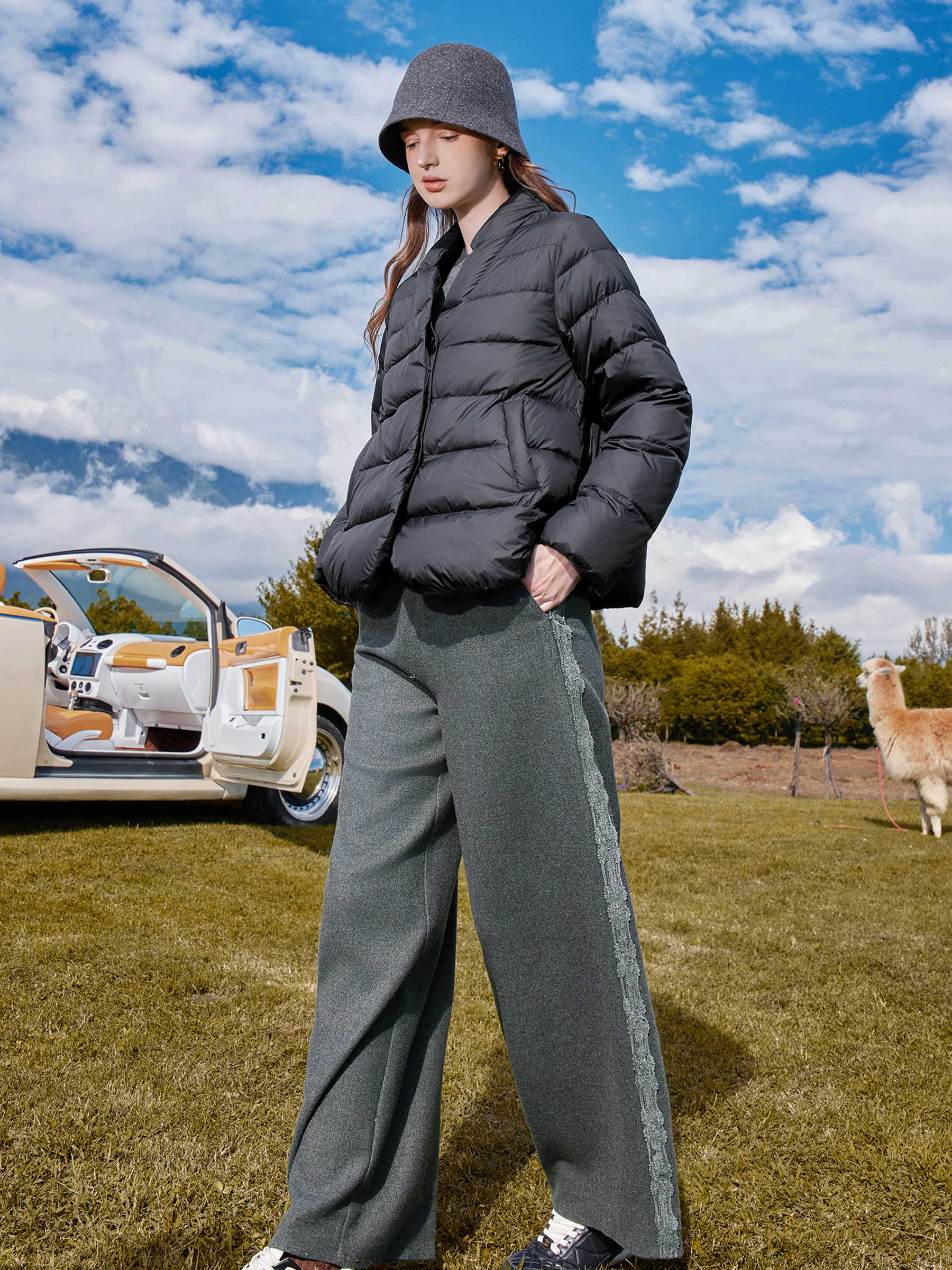 KAMILAN Cloud Puff Women's Down Jacket 2025 Winter New Loose Short Versatile Warm Down Coat