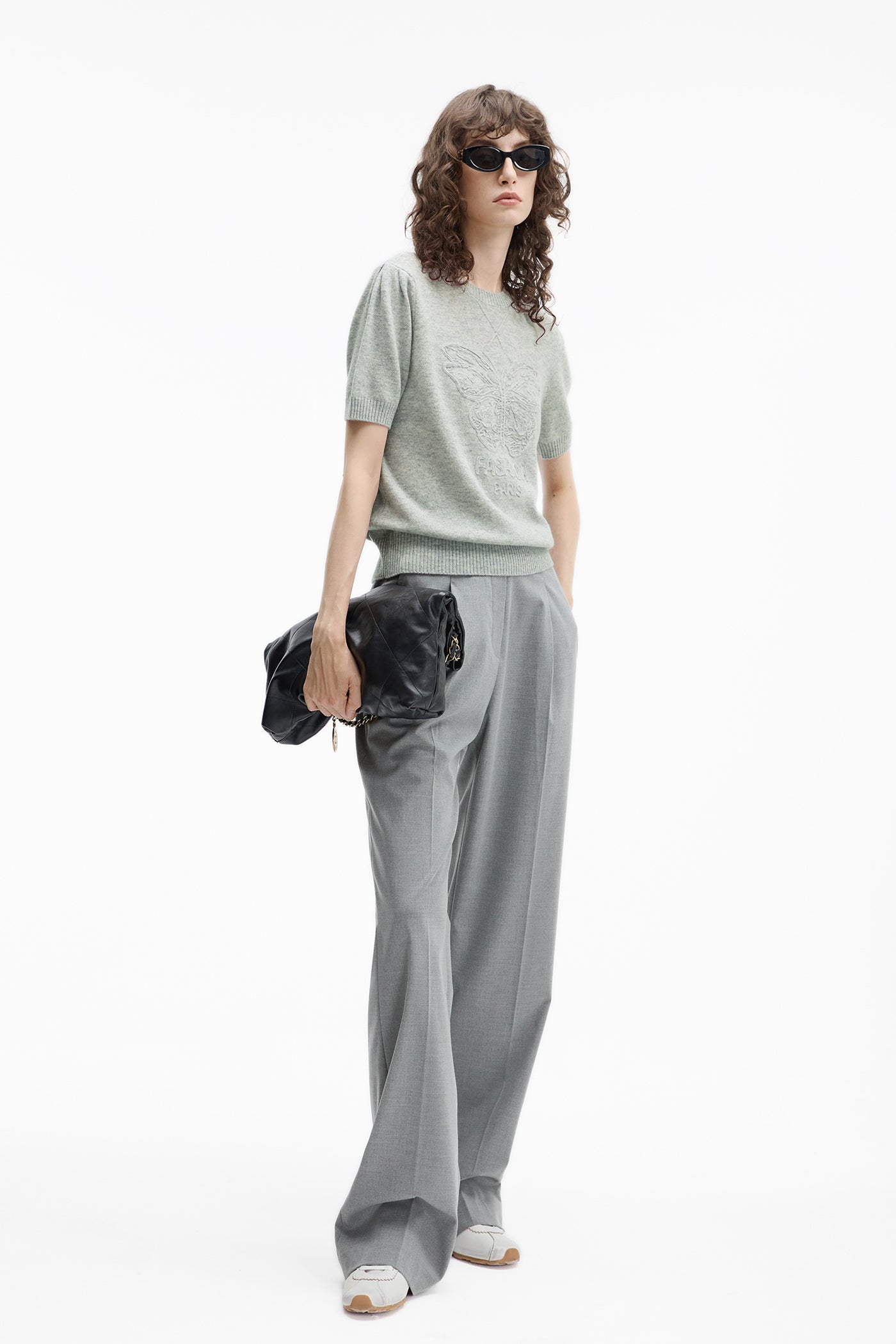 KAMILAN Women's High-Waist Straight-Leg Pants – 2025 Autumn New Loose-Fit Floor-Length Casual Trousers