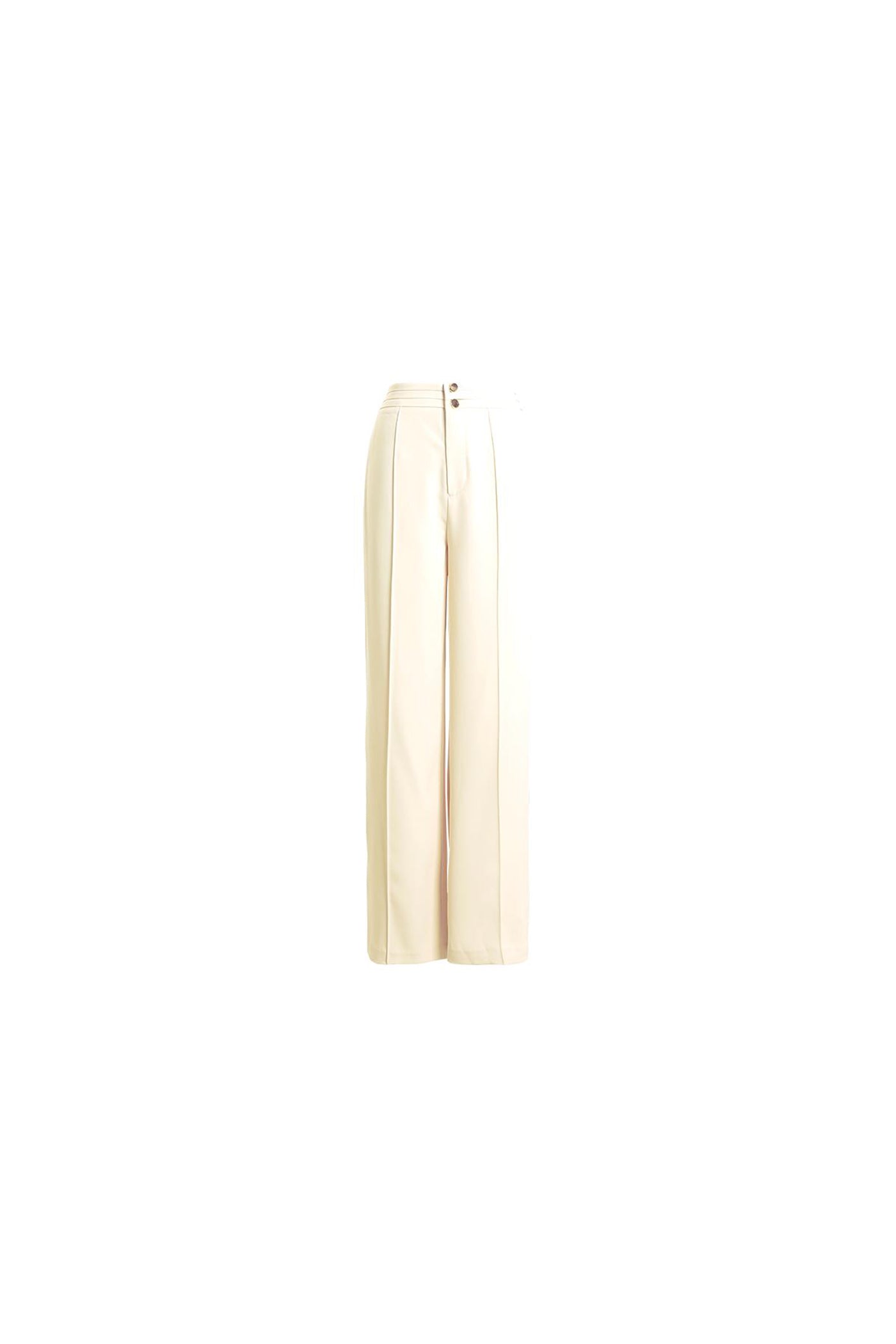 KAMILAN Women’s High-Waisted Wide Leg Trousers | 2025 Autumn New Loose Straight-Leg Casual Pants in White