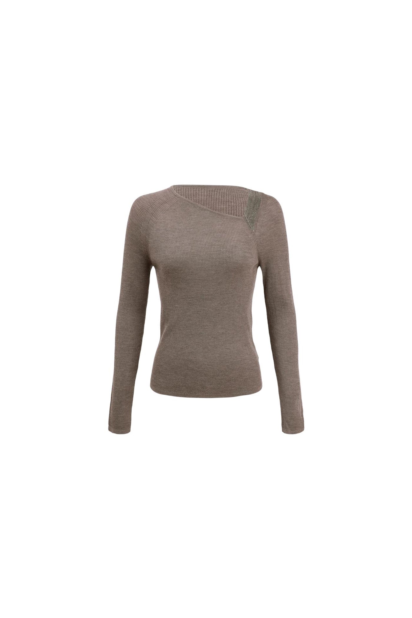 KAMILAN Women's Slim-Fit Wool Sweater – 2025 Autumn Winter New Short Fashion Knit Base Layer Top