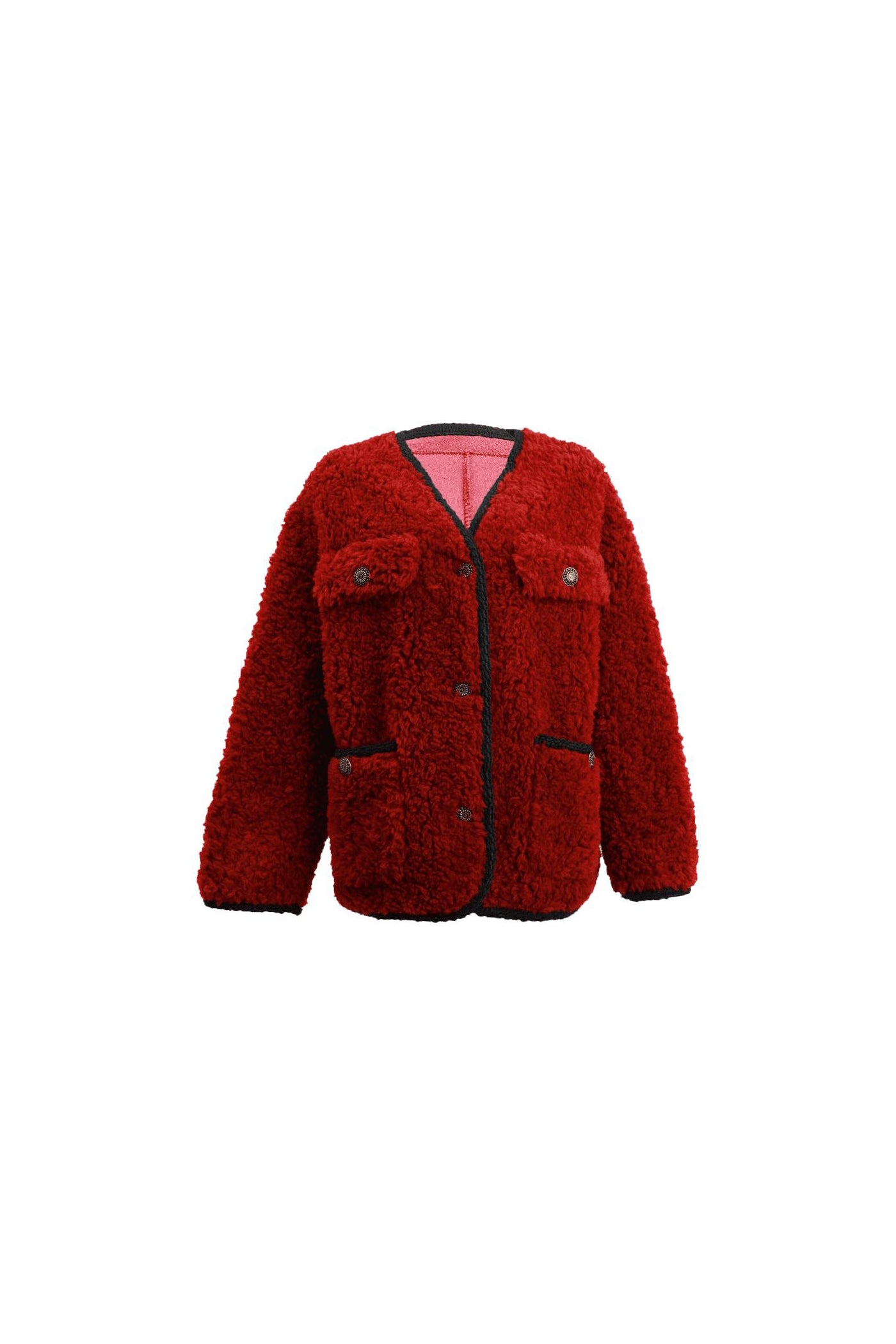 KAMILAN Women's Short Shearling Jacket – 2025 Winter Fashion Warm Fur Coat in Versatile Style
