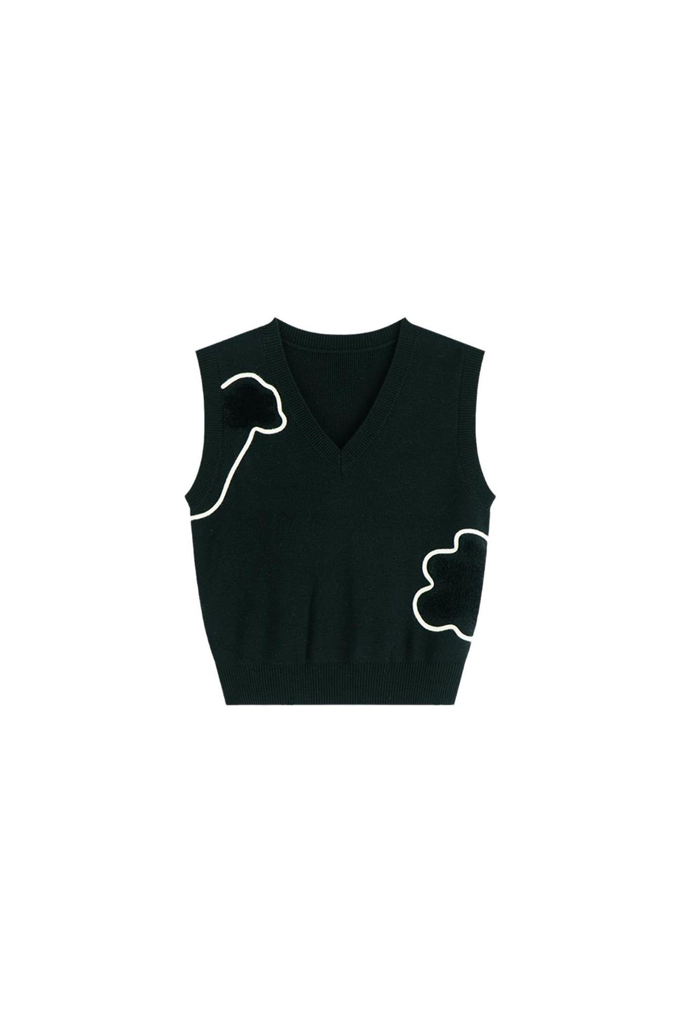 KAMILAN Women's Wool Knit Vest – 2025 Autumn Winter Simple Versatile Sweater Top