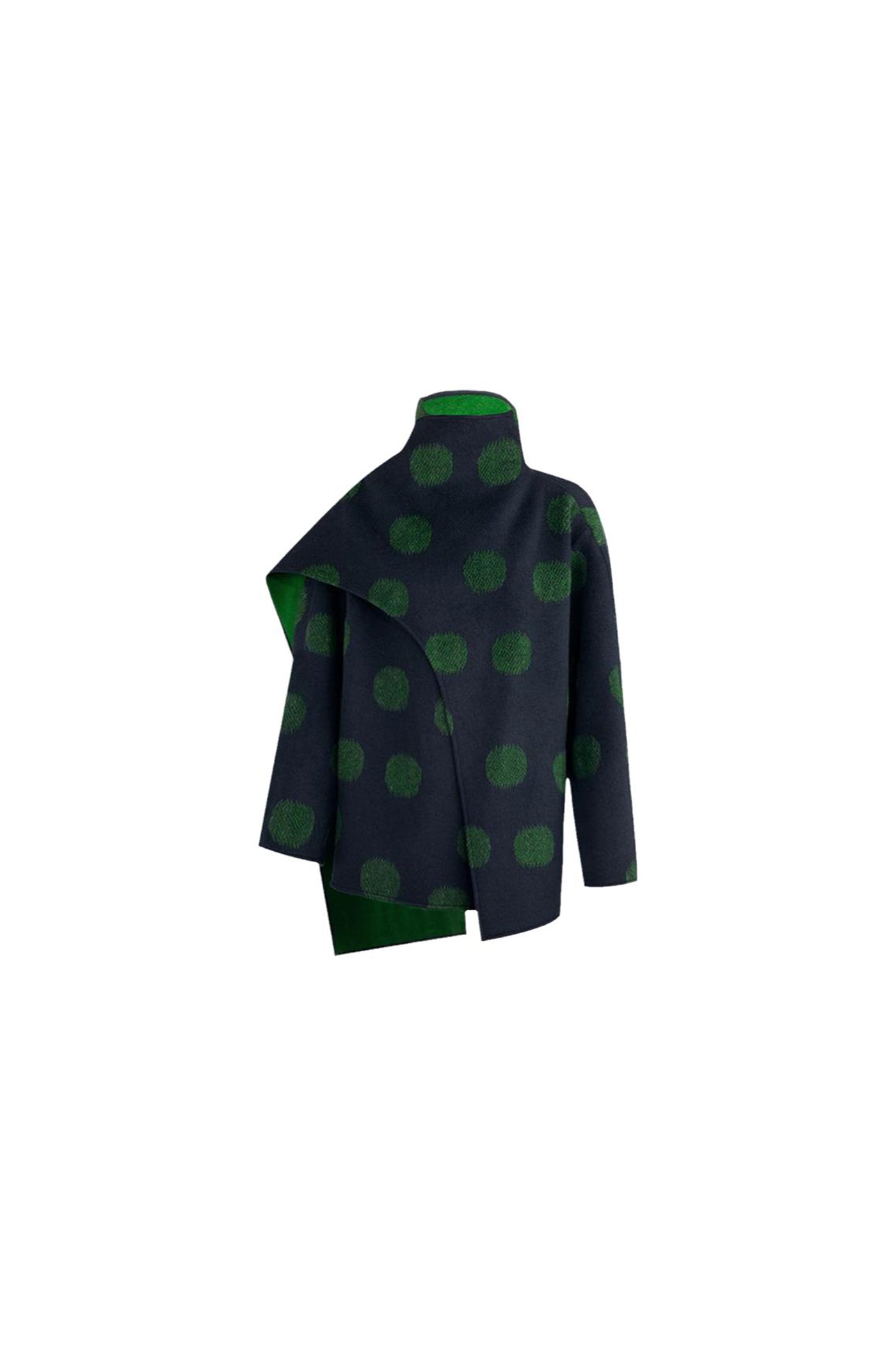 KAMILAN Women's Double-Faced Wool Coat – 2025 Autumn New Mid-Length Scarf-Collar Overcoat