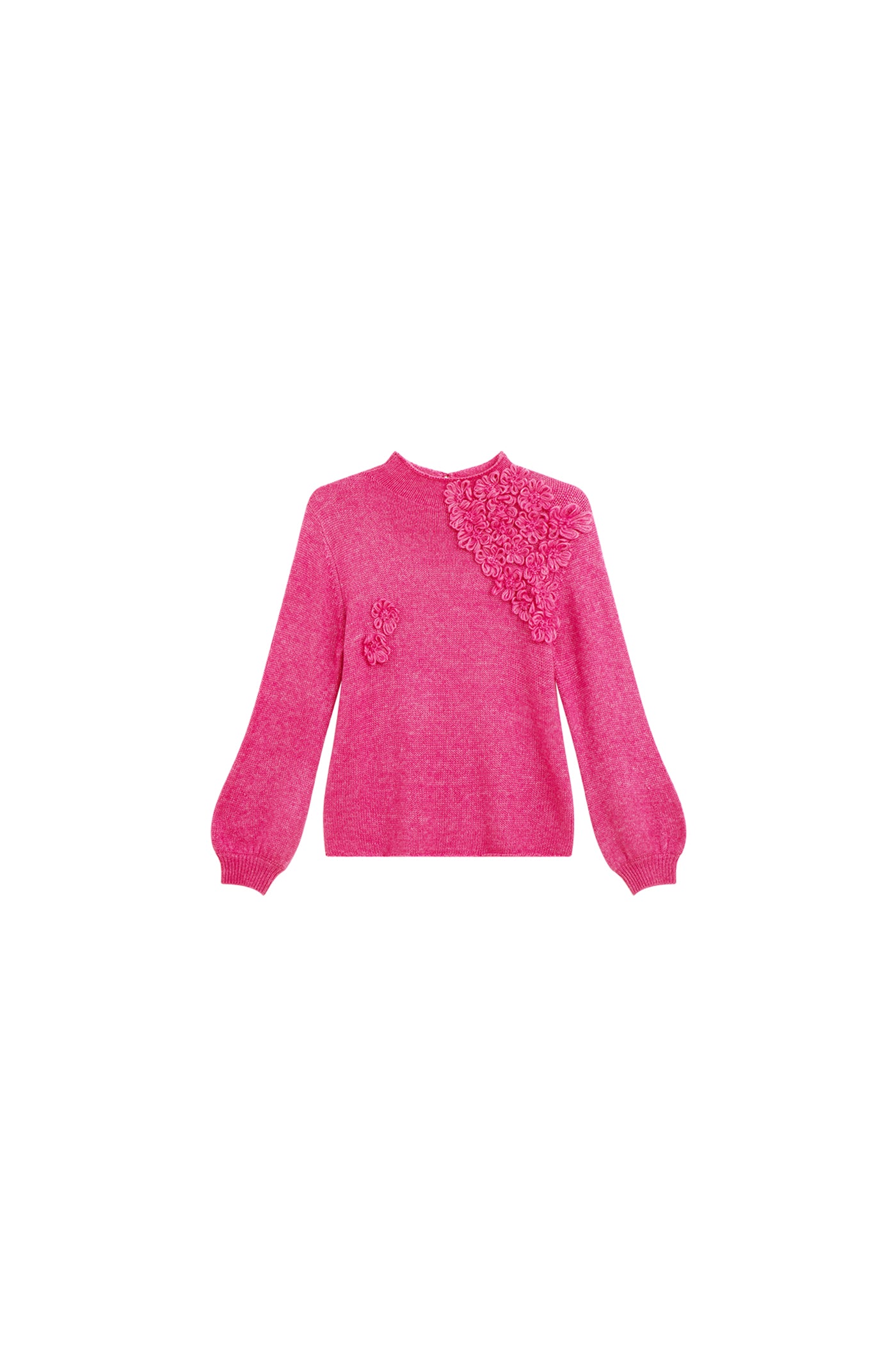 KAMILAN Women's Unique Wool Sweater – 2025 Autumn Winter Lantern-Sleeve Knit Base Top