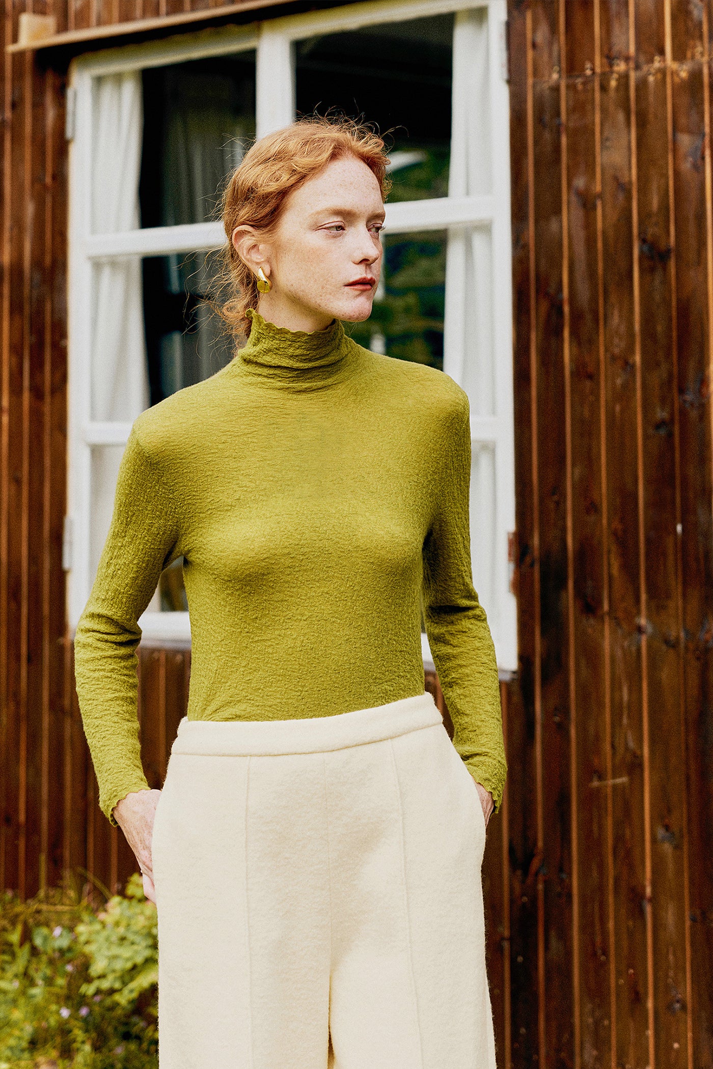 KAMILAN French Chic Short Wool Turtleneck Sweater for Women | 2025 Fall Stylish Slim Pullover