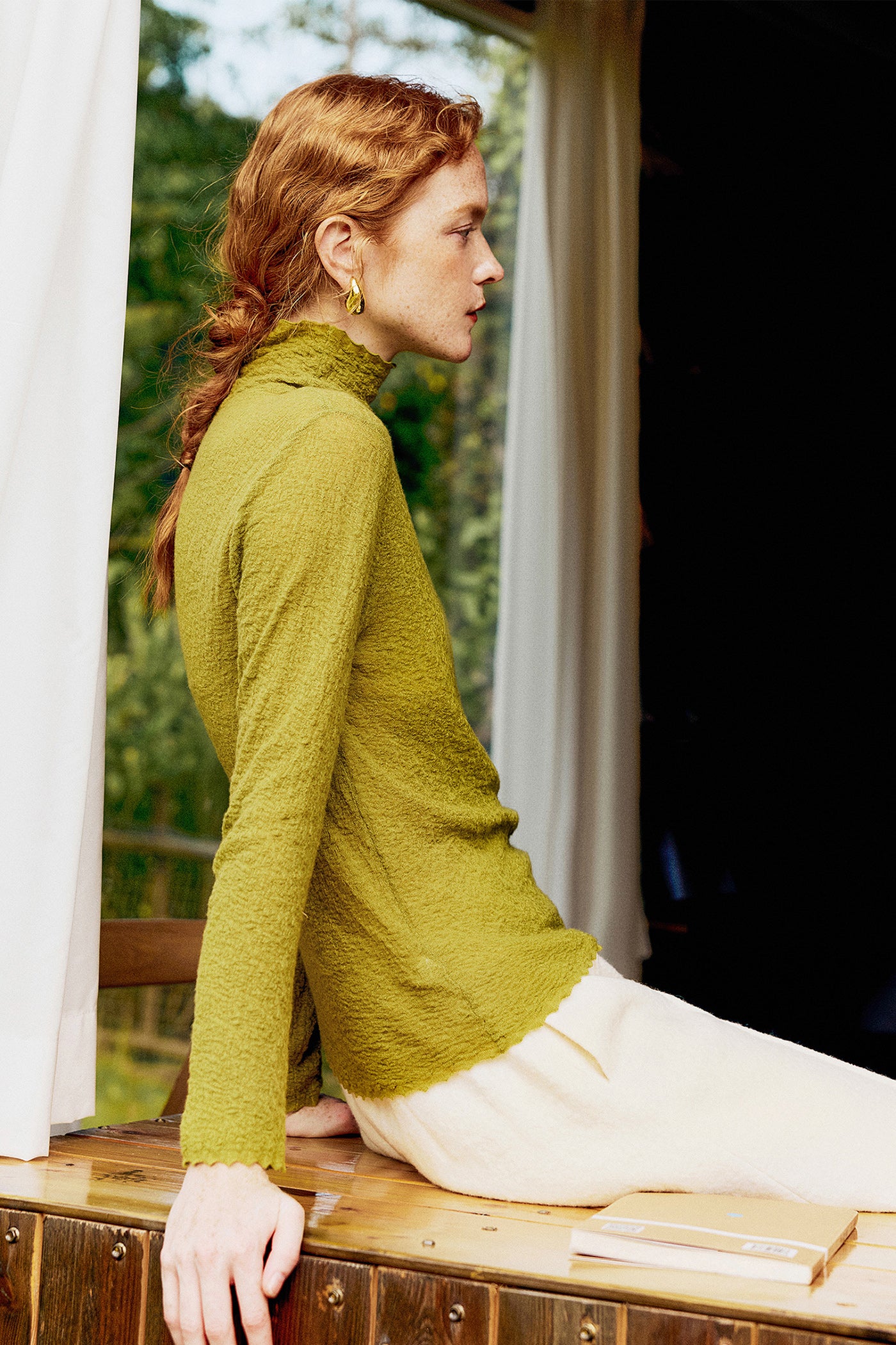KAMILAN French Chic Short Wool Turtleneck Sweater for Women | 2025 Fall Stylish Slim Pullover