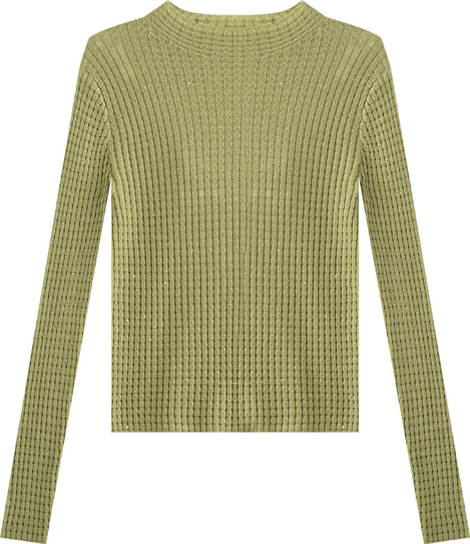 KAMILAN French-Inspired Short Knit Top – 2025 Autumn Collection | Unique Design & Versatile Layering Piece for Women