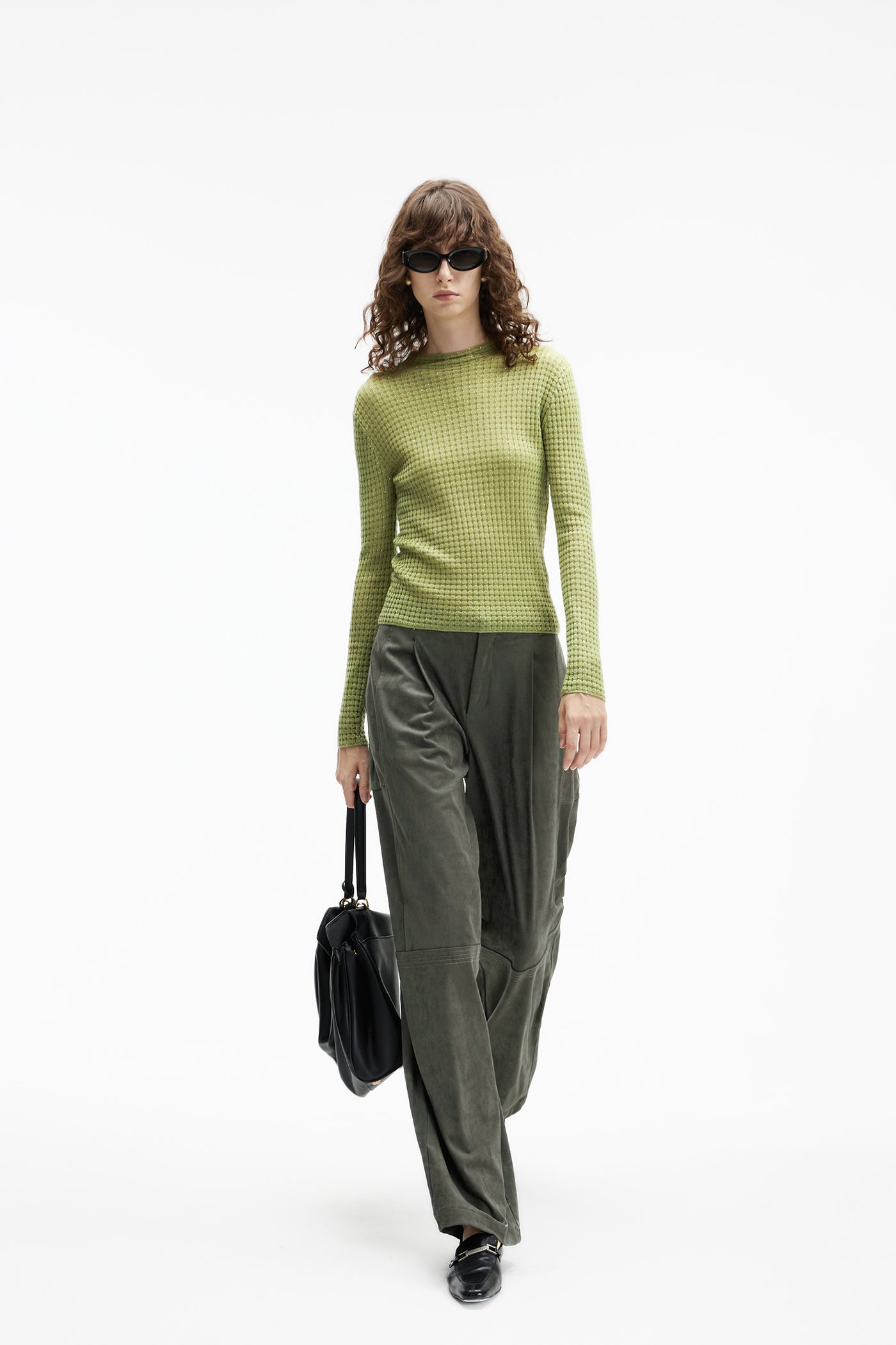 KAMILAN French-Inspired Short Knit Top – 2025 Autumn Collection | Unique Design & Versatile Layering Piece for Women