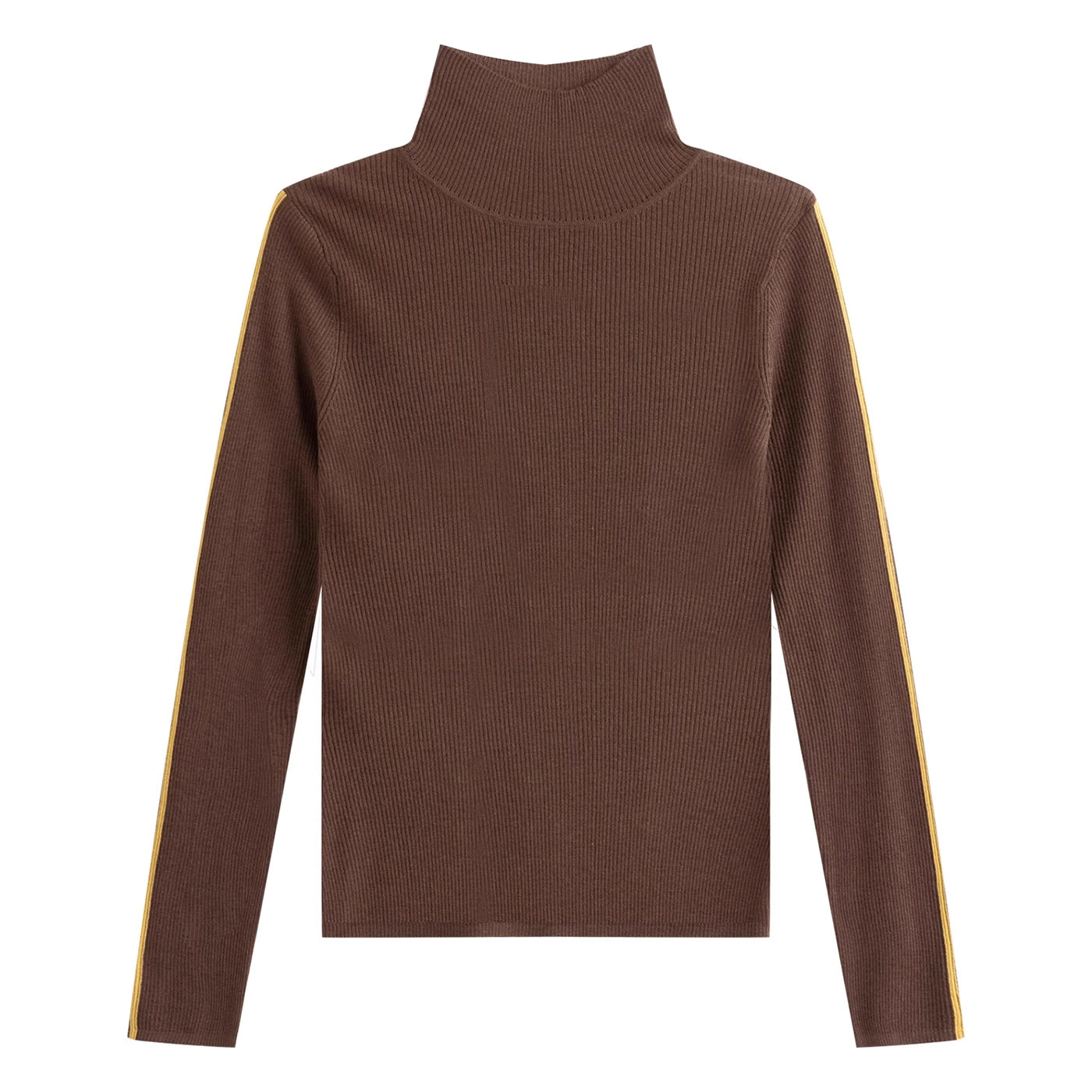 KAMILAN Women's Slim-Fit Turtleneck Wool Sweater – 2025 Autumn New Elegant Knit Base Layer Top