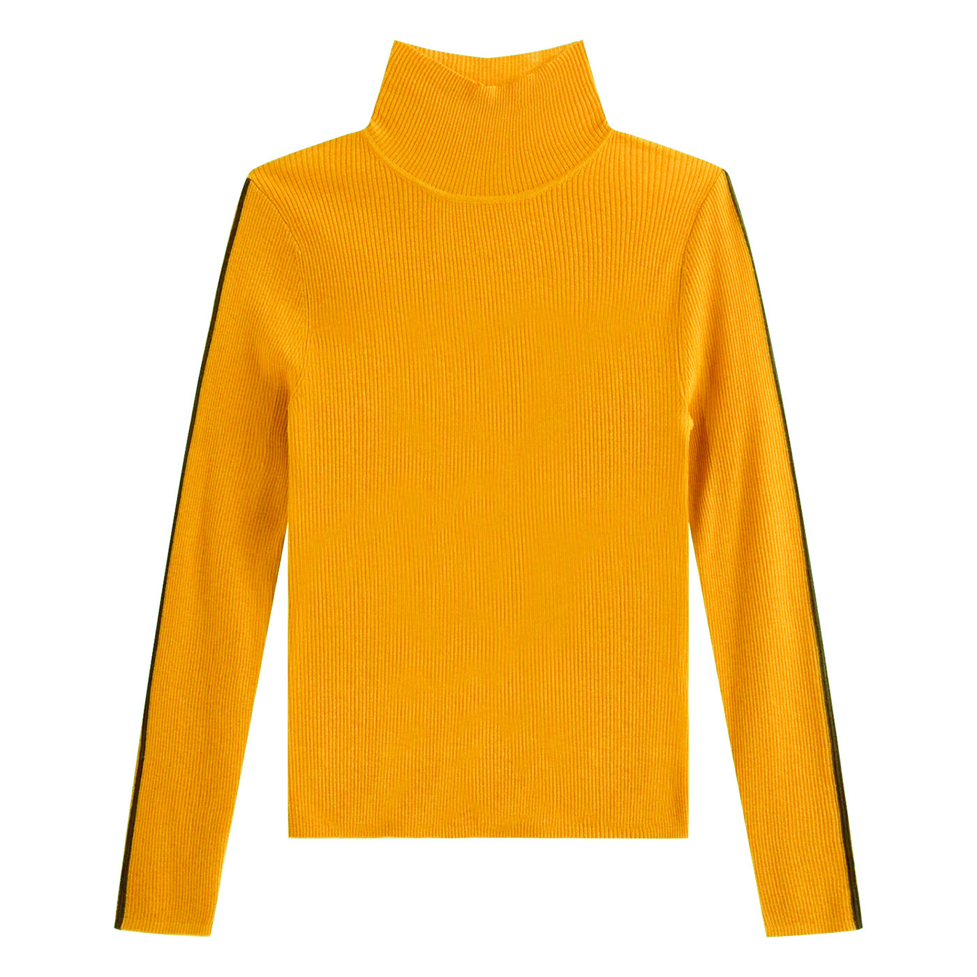 KAMILAN Women's Slim-Fit Turtleneck Wool Sweater – 2025 Autumn New Elegant Knit Base Layer Top
