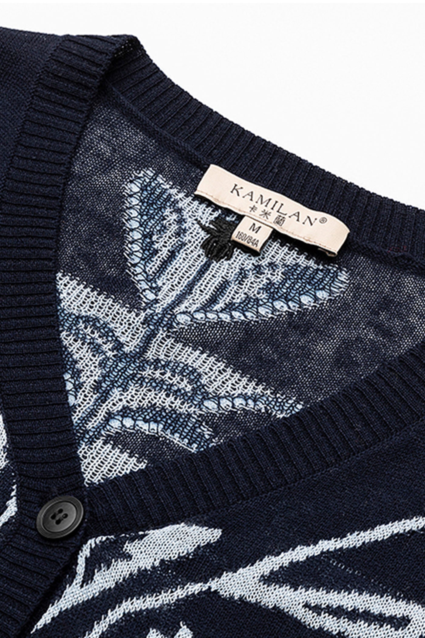 KAMILAN Women's V-Neck Knit Cardigan – 2025 Autumn New Short Fashion Versatile Sweater Jacket