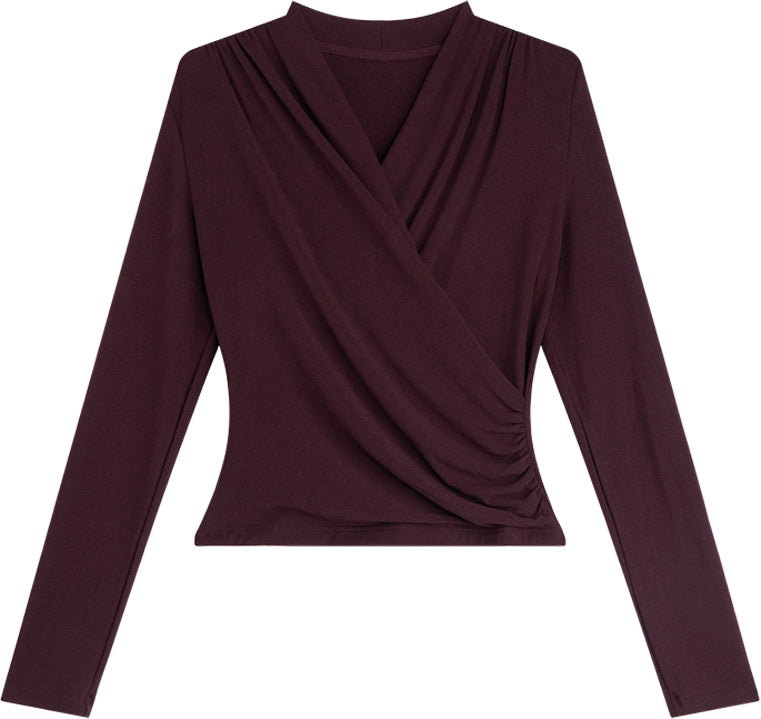 KAMILAN French Chic Designer Knit Top – 2025 Autumn Collection | Cropped Pullover Sweater for Layering