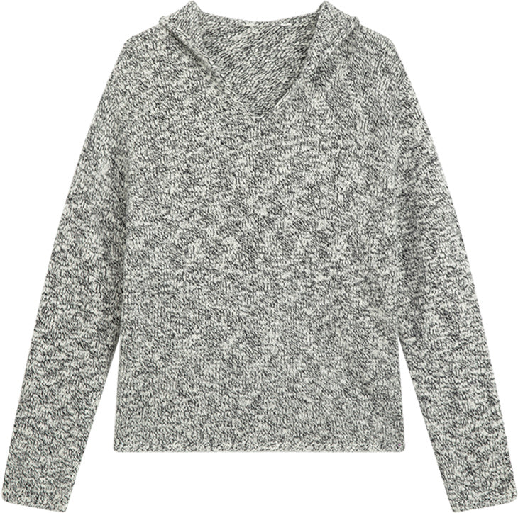 KAMILAN French-Inspired U-Neck Wool Sweater for Women – 2025 Fall New Chic Knit Base Layer