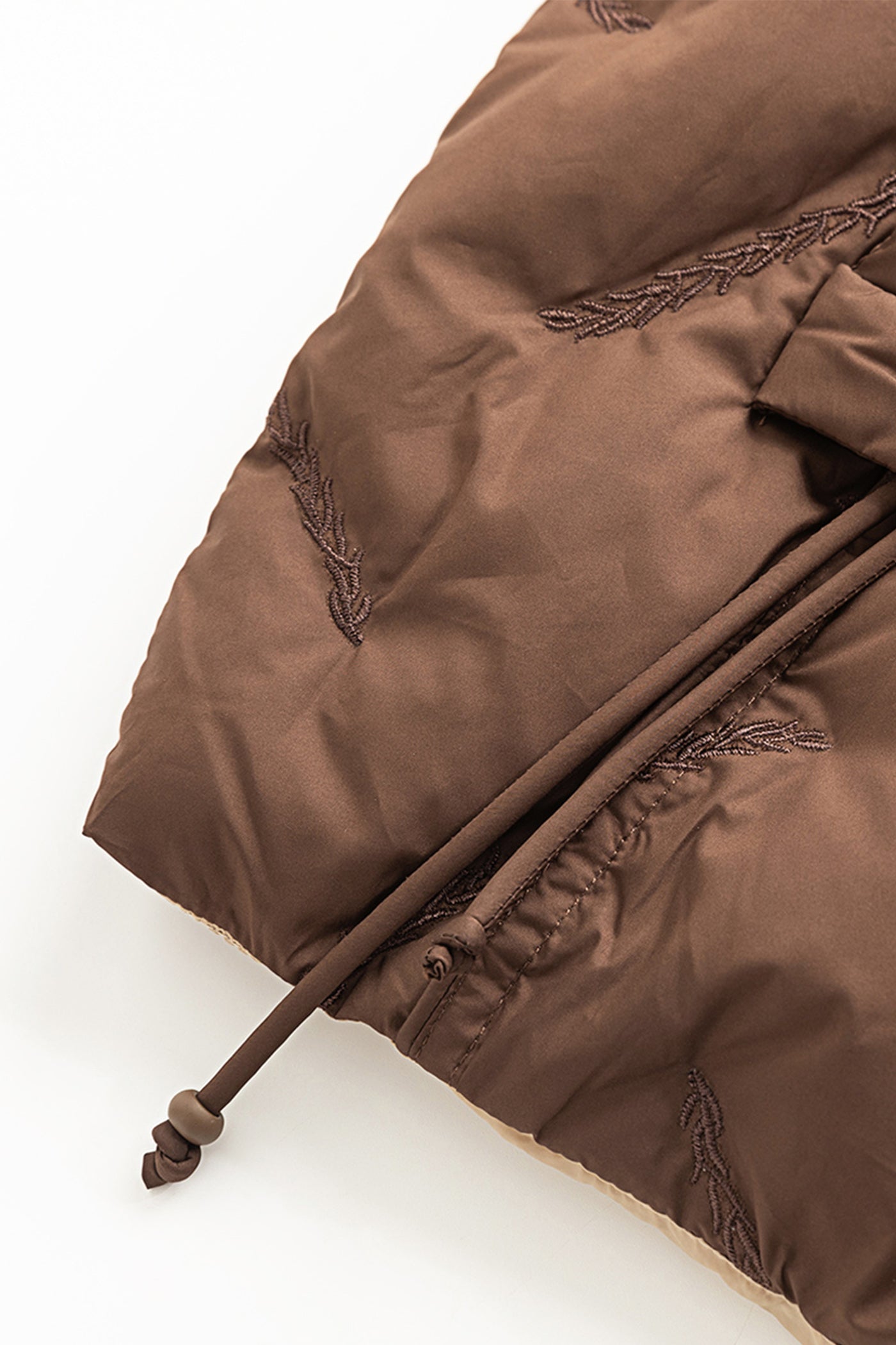 KAMILAN Women's Short Embroidered Down Jacket – 2025 Winter Warm White Duck Down Coat