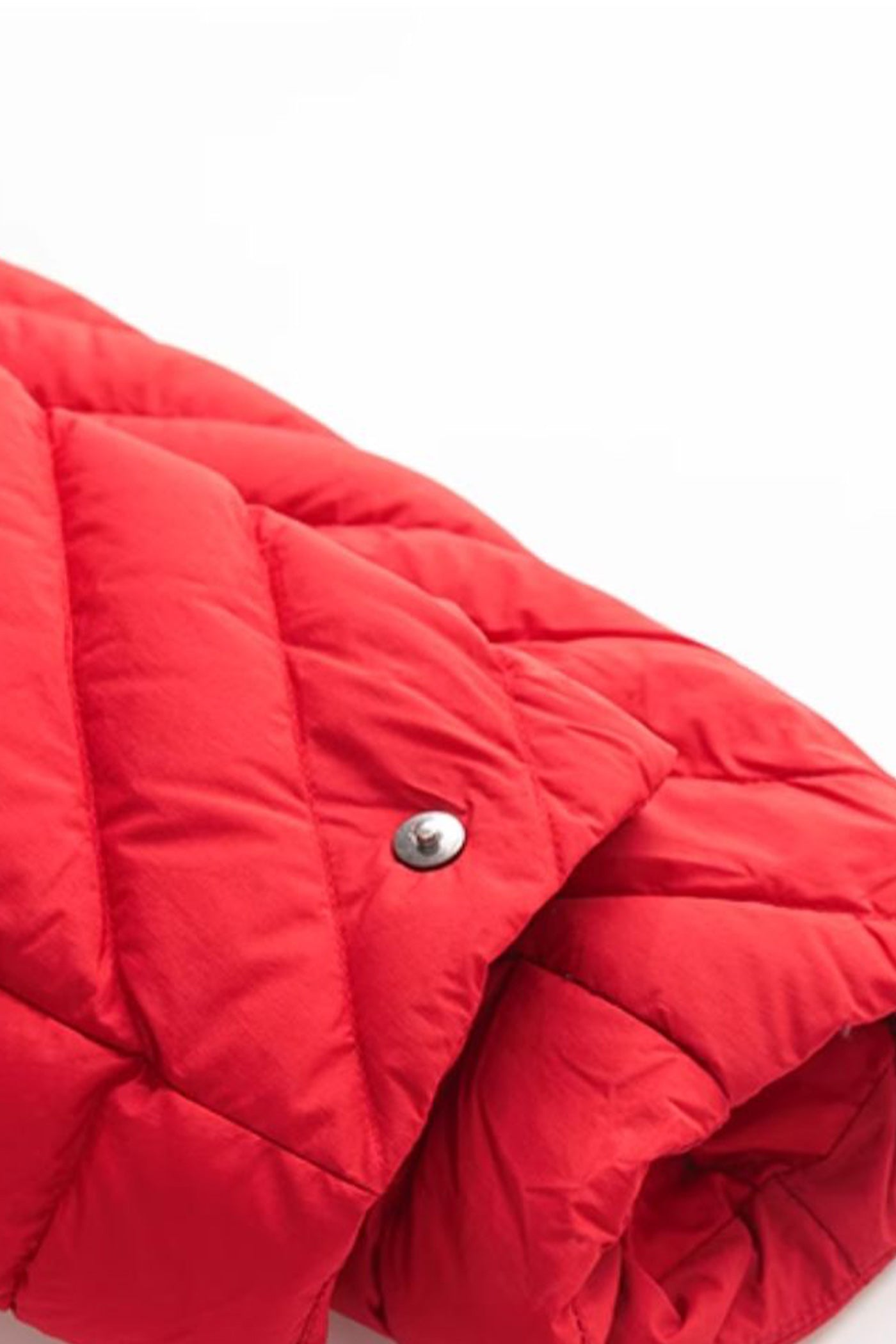 KAMILAN Women's Short Red Down Jacket – 2025 Winter New Warm Puffer Coat