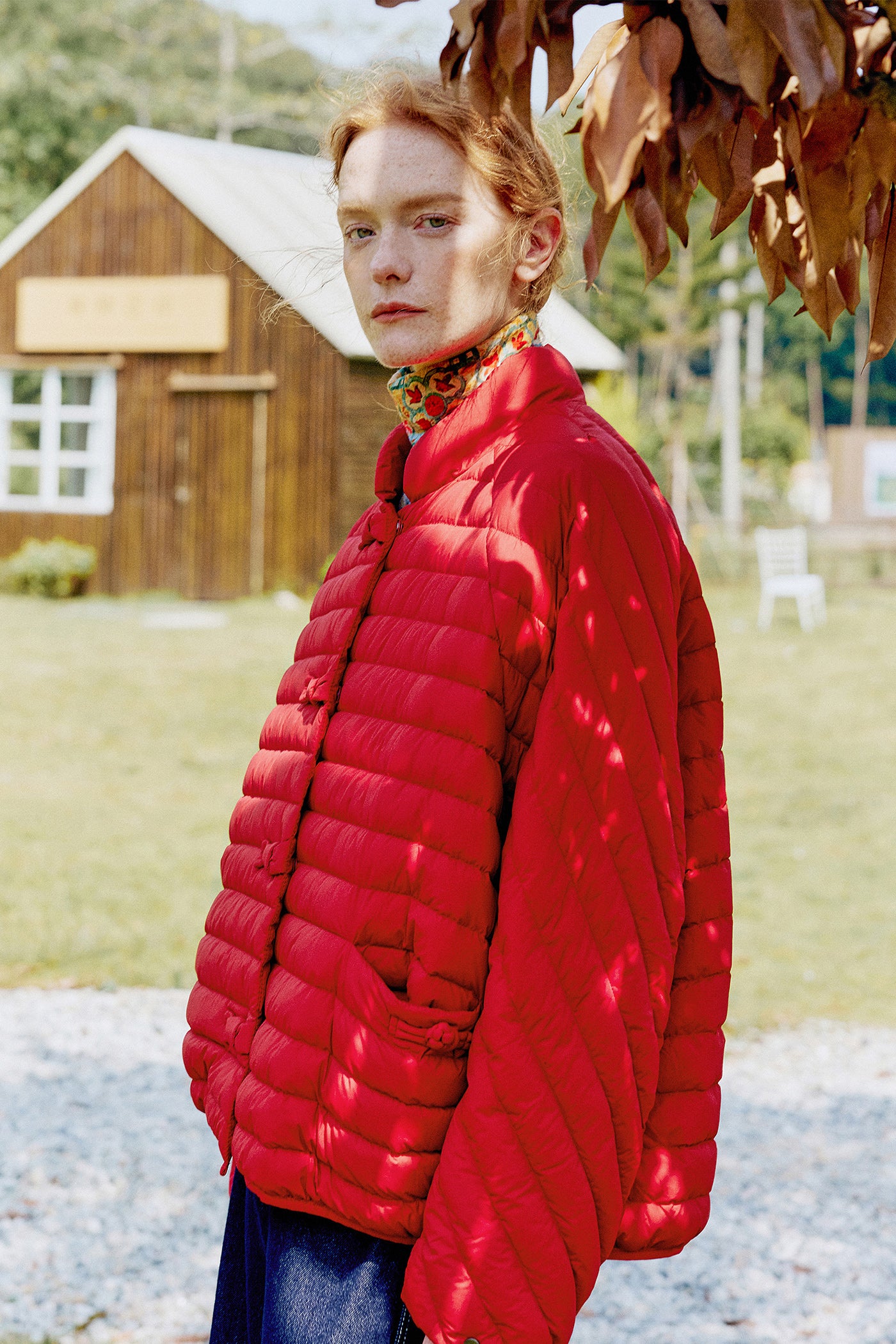 KAMILAN Women's Short Red Down Jacket – 2025 Winter New Warm Puffer Coat
