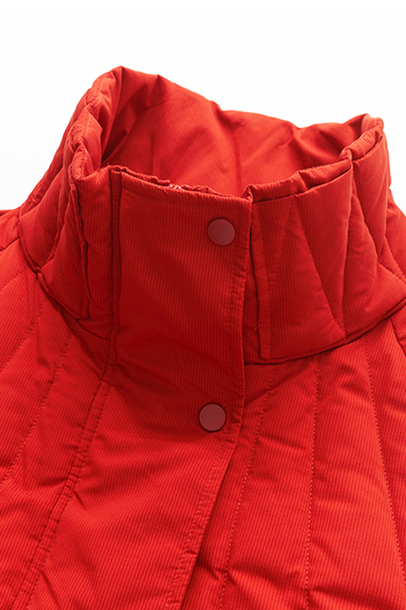 KAMILAN Women's Red Down Coat – 2025 Winter Mid-Length Warm Puffer Jacket with White Duck Down