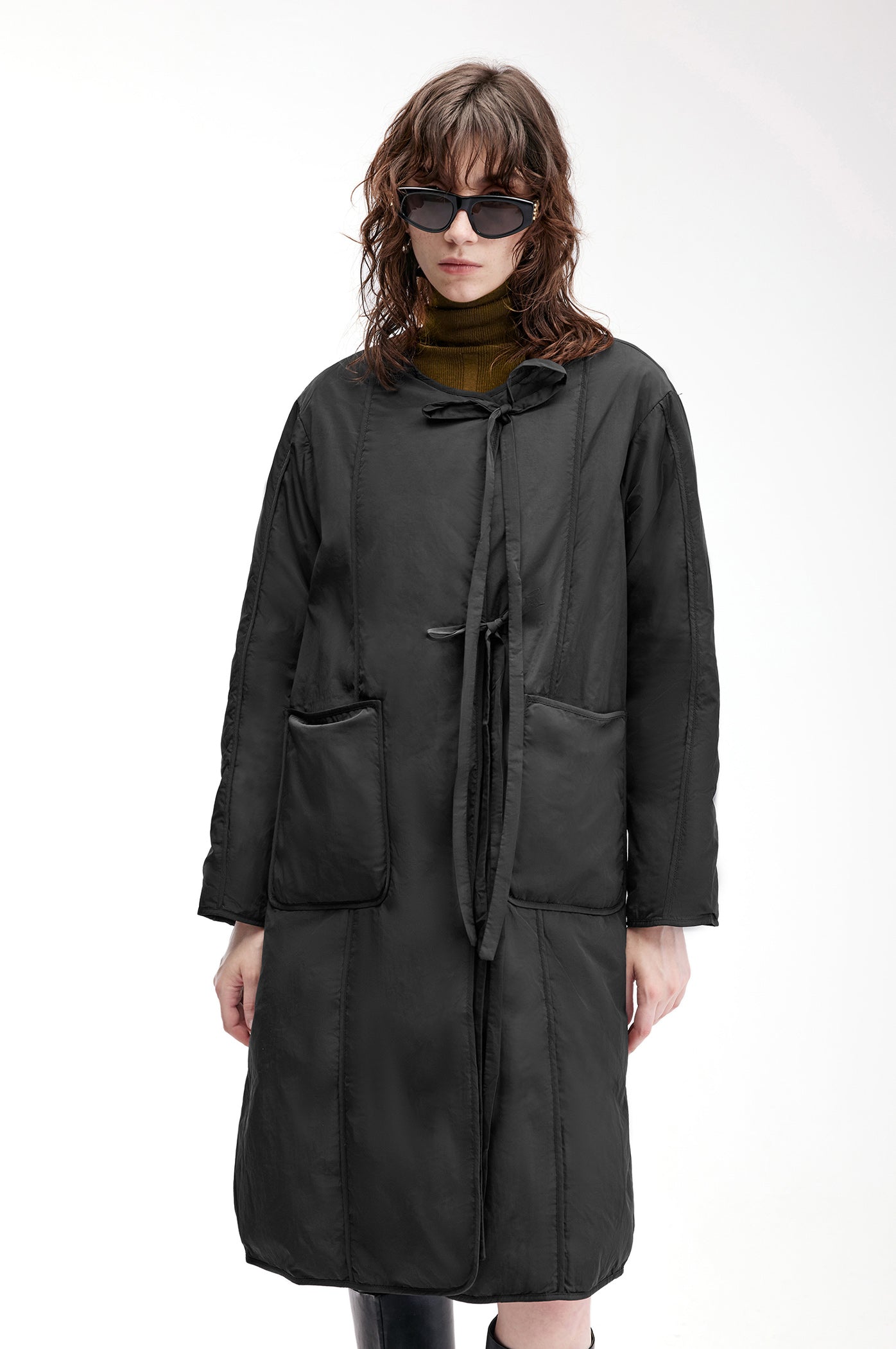 KAMILAN White Duck Down Jacket for Women – 2025 Winter New Mid-Length Down Coat