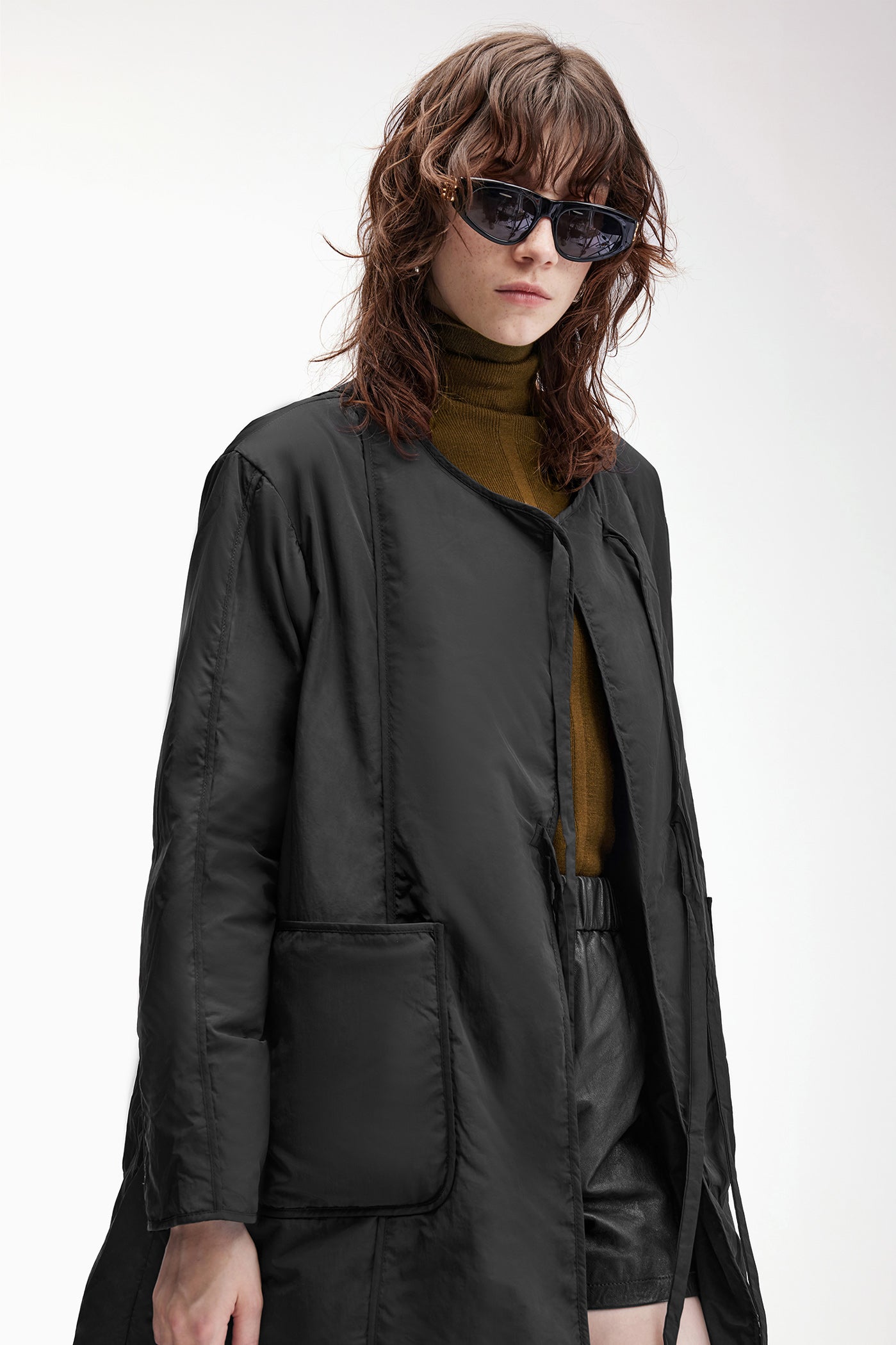 KAMILAN White Duck Down Jacket for Women – 2025 Winter New Mid-Length Down Coat