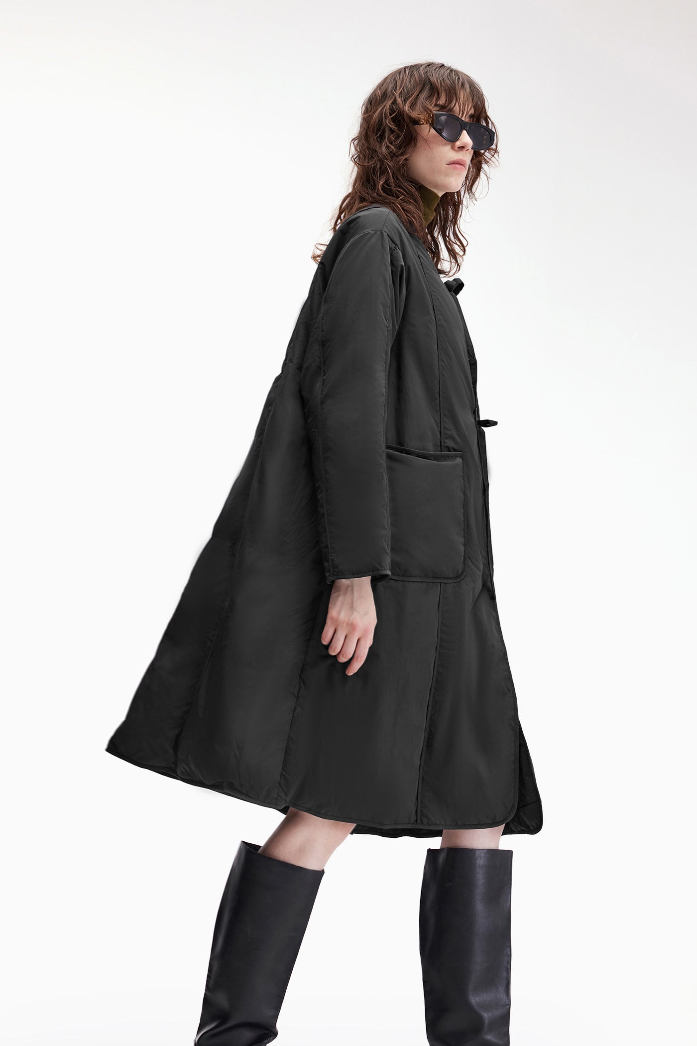KAMILAN White Duck Down Jacket for Women – 2025 Winter New Mid-Length Down Coat