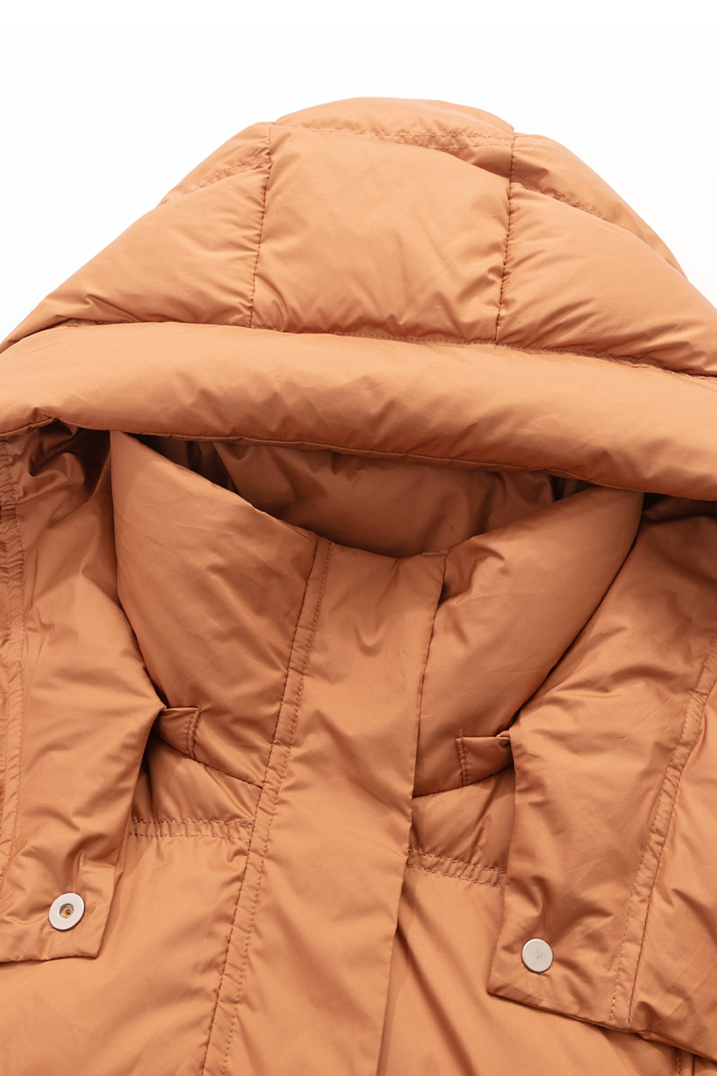 KAMILAN Women's 2025 Winter Hooded Down Jacket – Fashionable Warm White Duck Down Puffer Coat