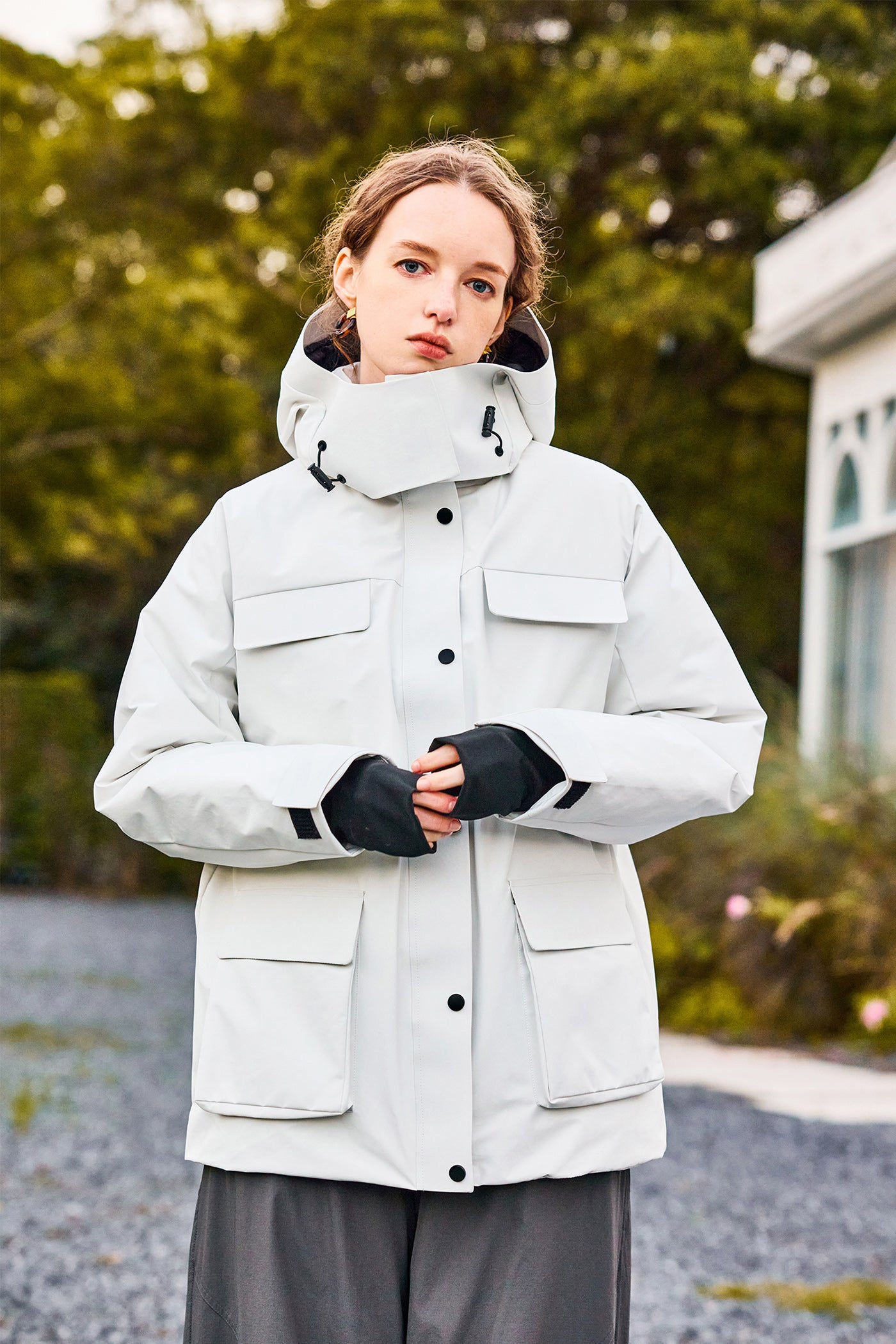 KAMILAN 3-in-1 Outdoor Jacket for Women | 2025 Winter White Duck Down Parka with Detachable Hood