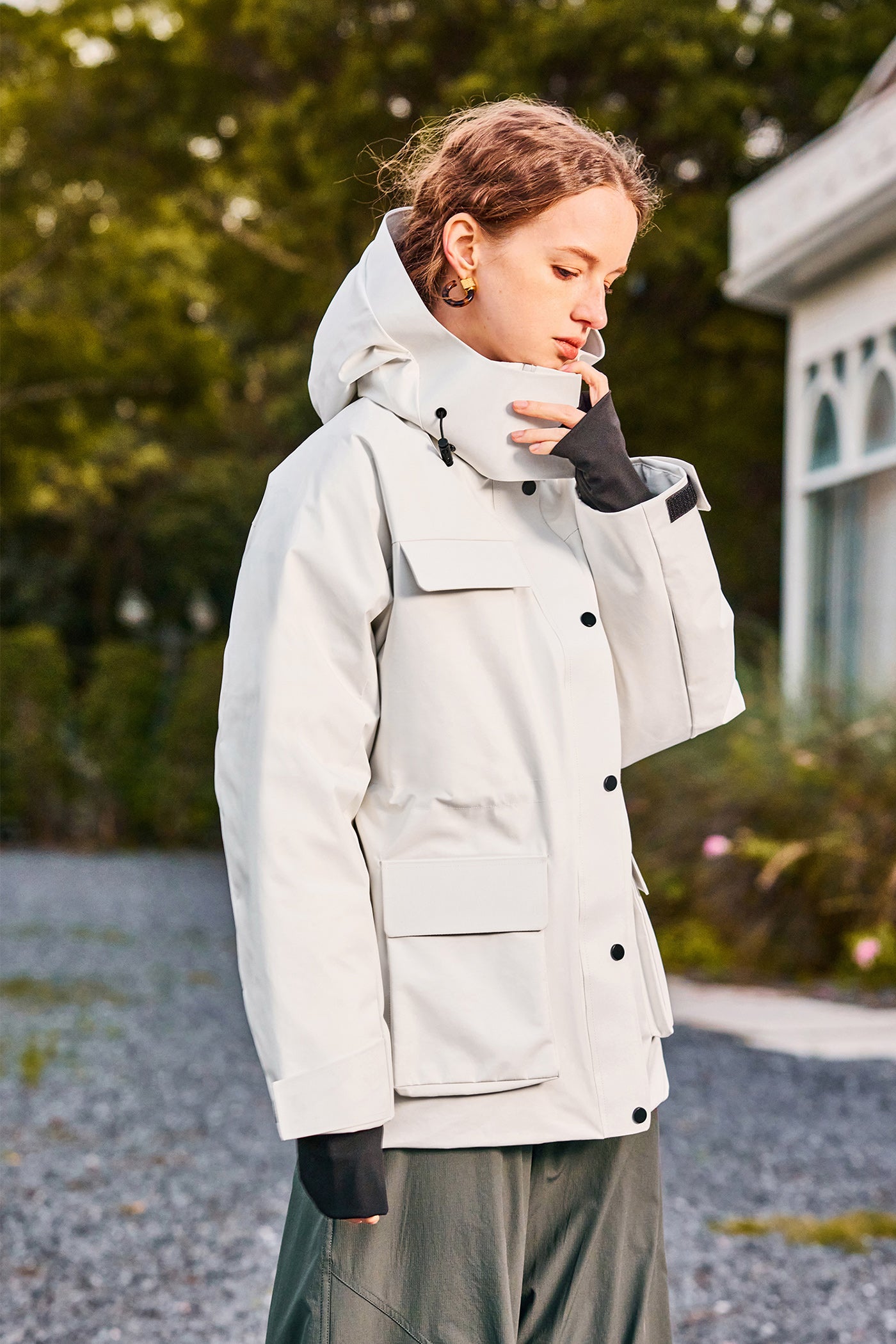 KAMILAN 3-in-1 Outdoor Jacket for Women | 2025 Winter White Duck Down Parka with Detachable Hood