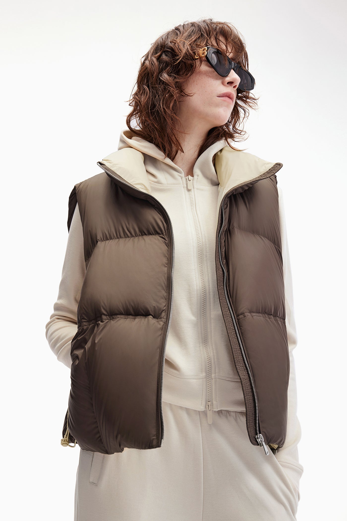 KAMILAN Short Down Vest Jacket for Women - Winter Wear‌