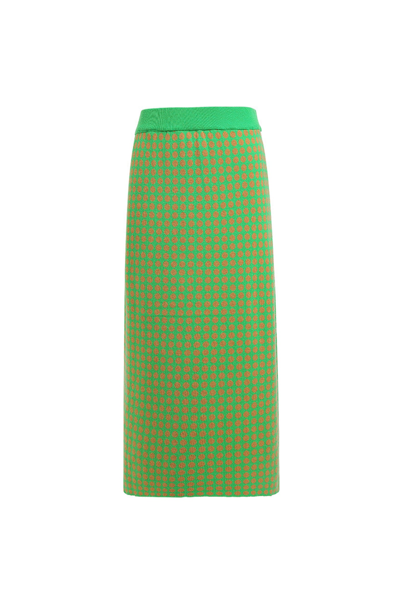 KAMILAN Women's Knitted A-Line Skirt – 2025 Autumn/Winter New High-Waist Midi Skirt