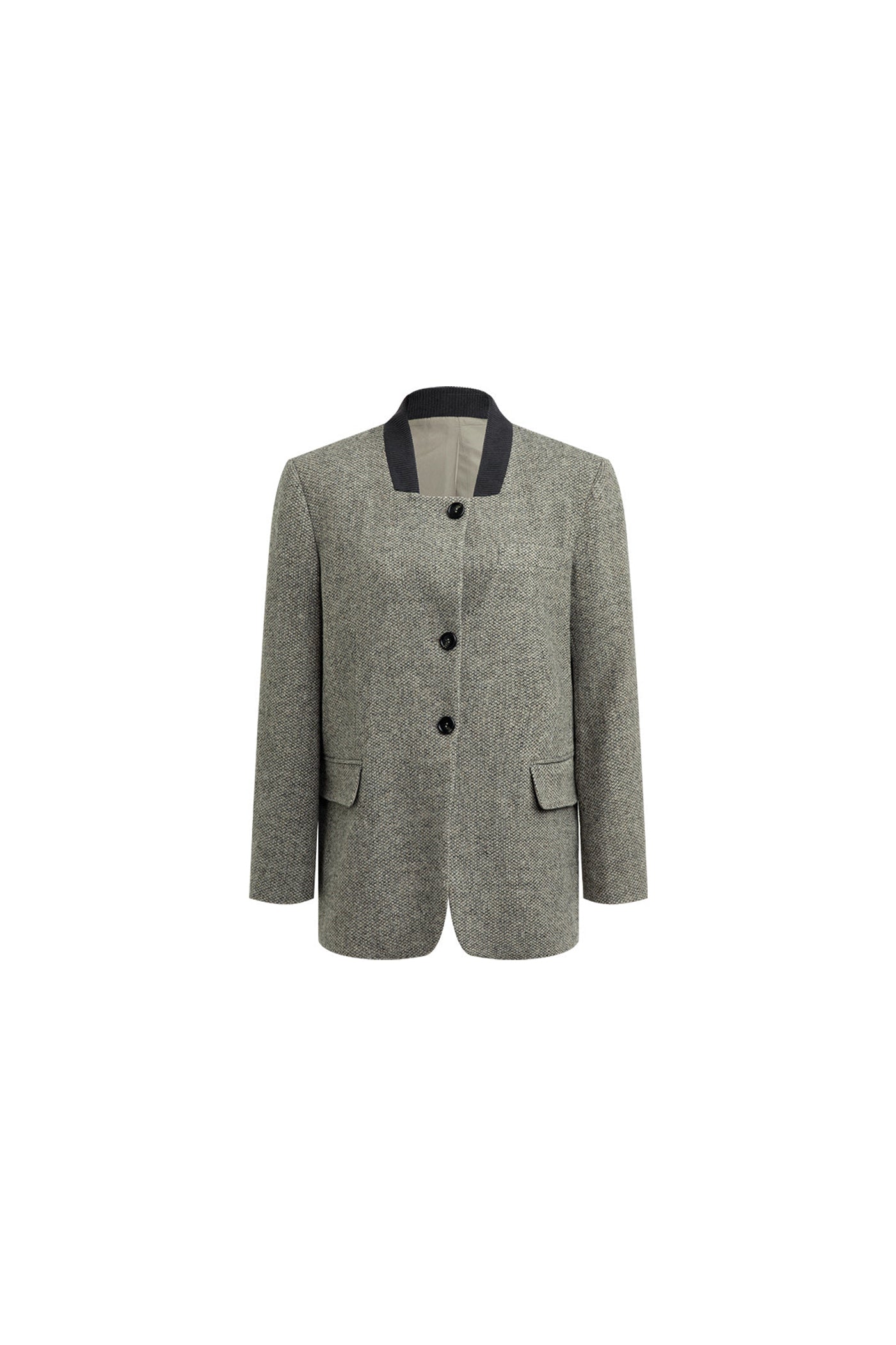 KAMILAN French Chic Wool Blazer for Women – 2025 Winter Elegant Casual Tailored Coat