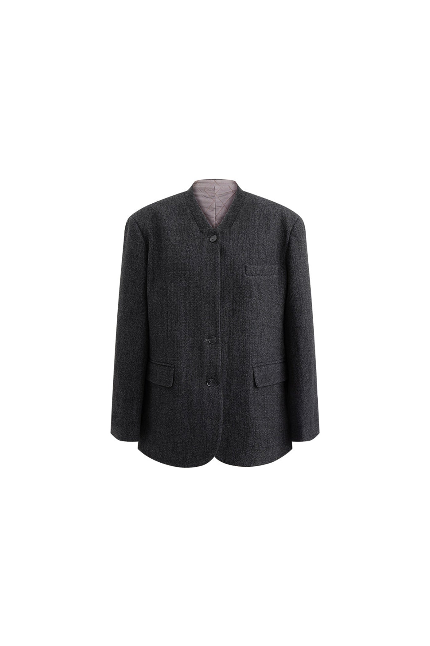 KAMILAN Women's French-Inspired Black Blazer – 2025 Fall New Long Sleeve Casual Office Jacket