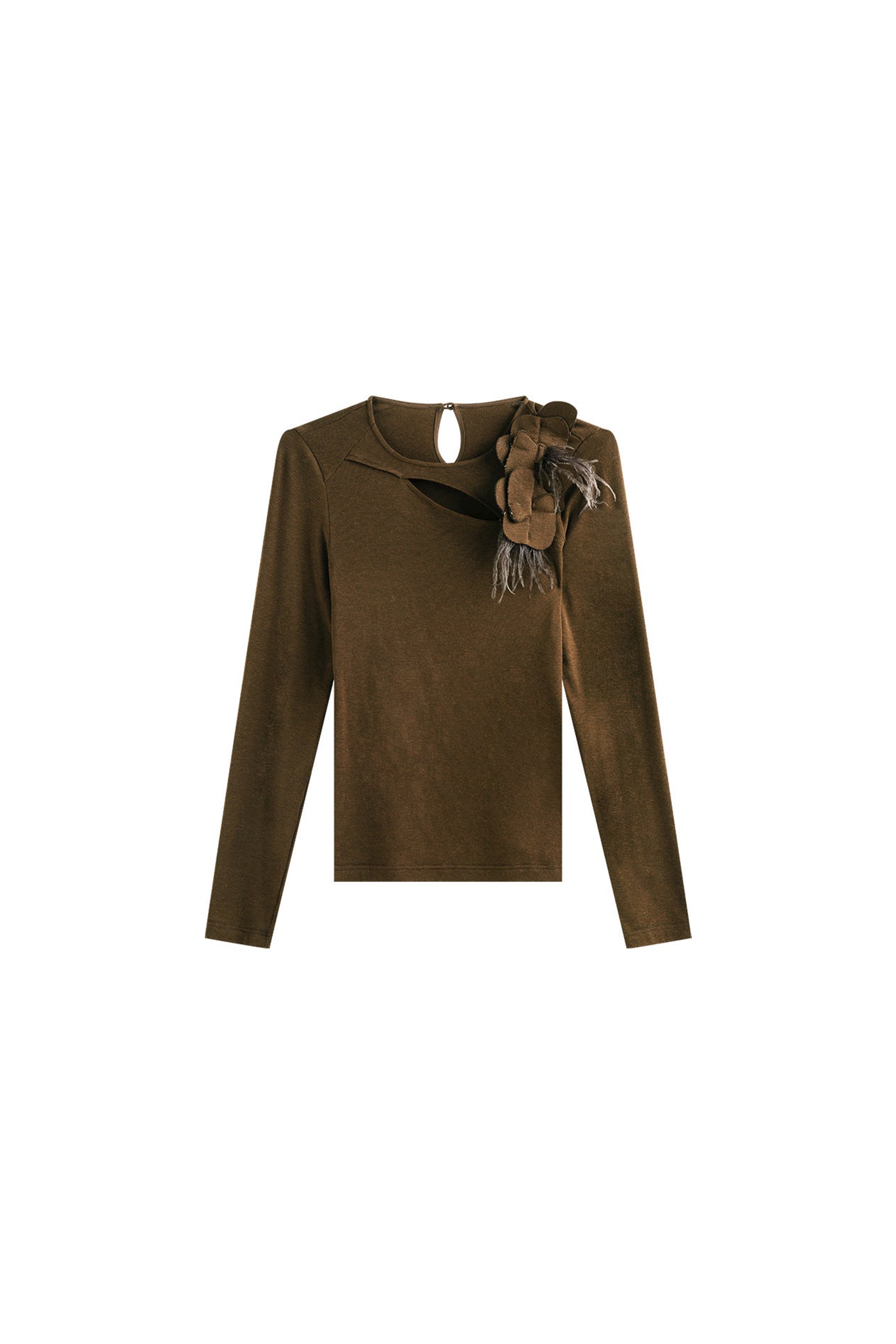KAMILAN Women's Slim-Fit Knit Sweater – 2025 Autumn New Chic Design Base Layer Top