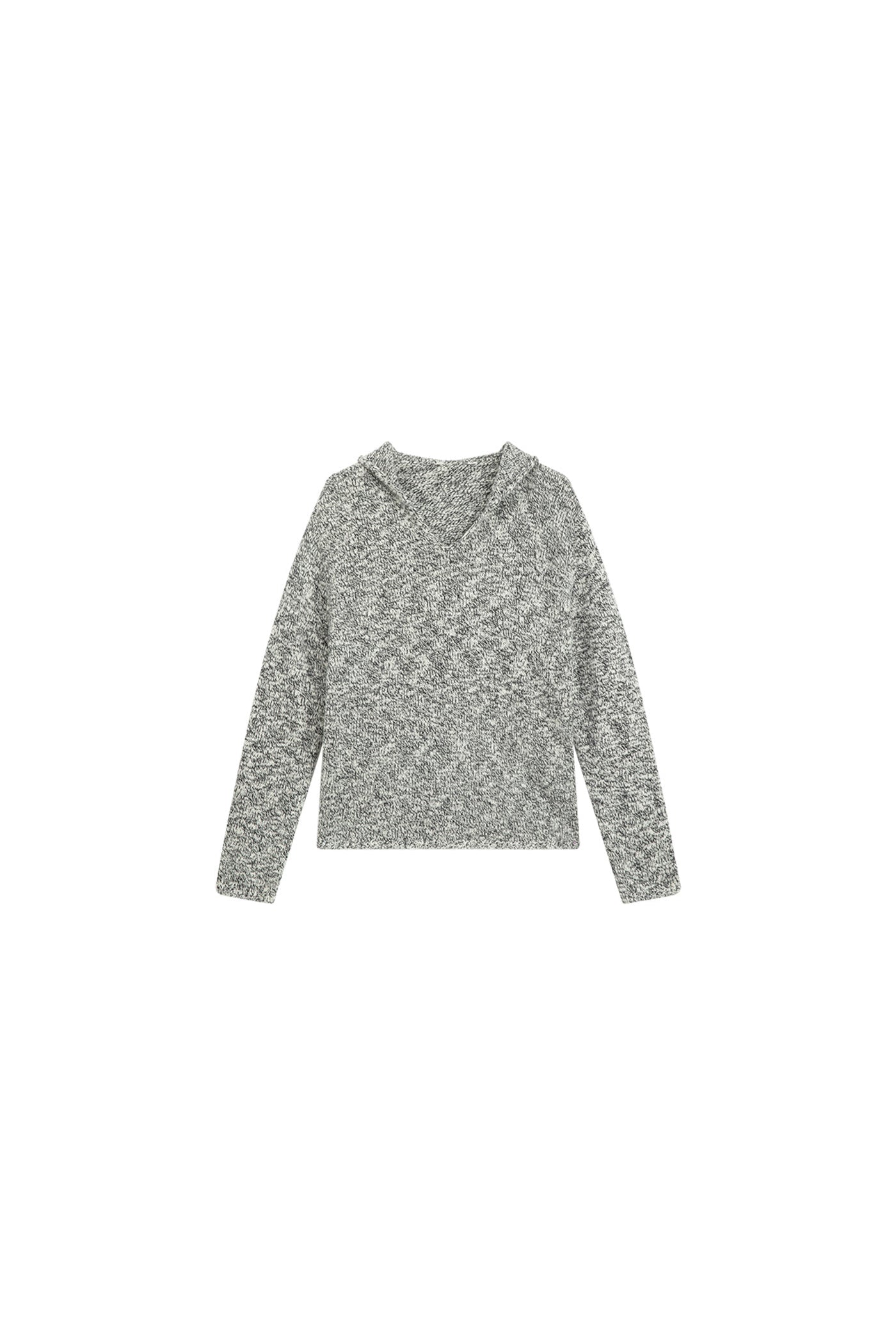 KAMILAN French-Inspired U-Neck Wool Sweater for Women – 2025 Fall New Chic Knit Base Layer