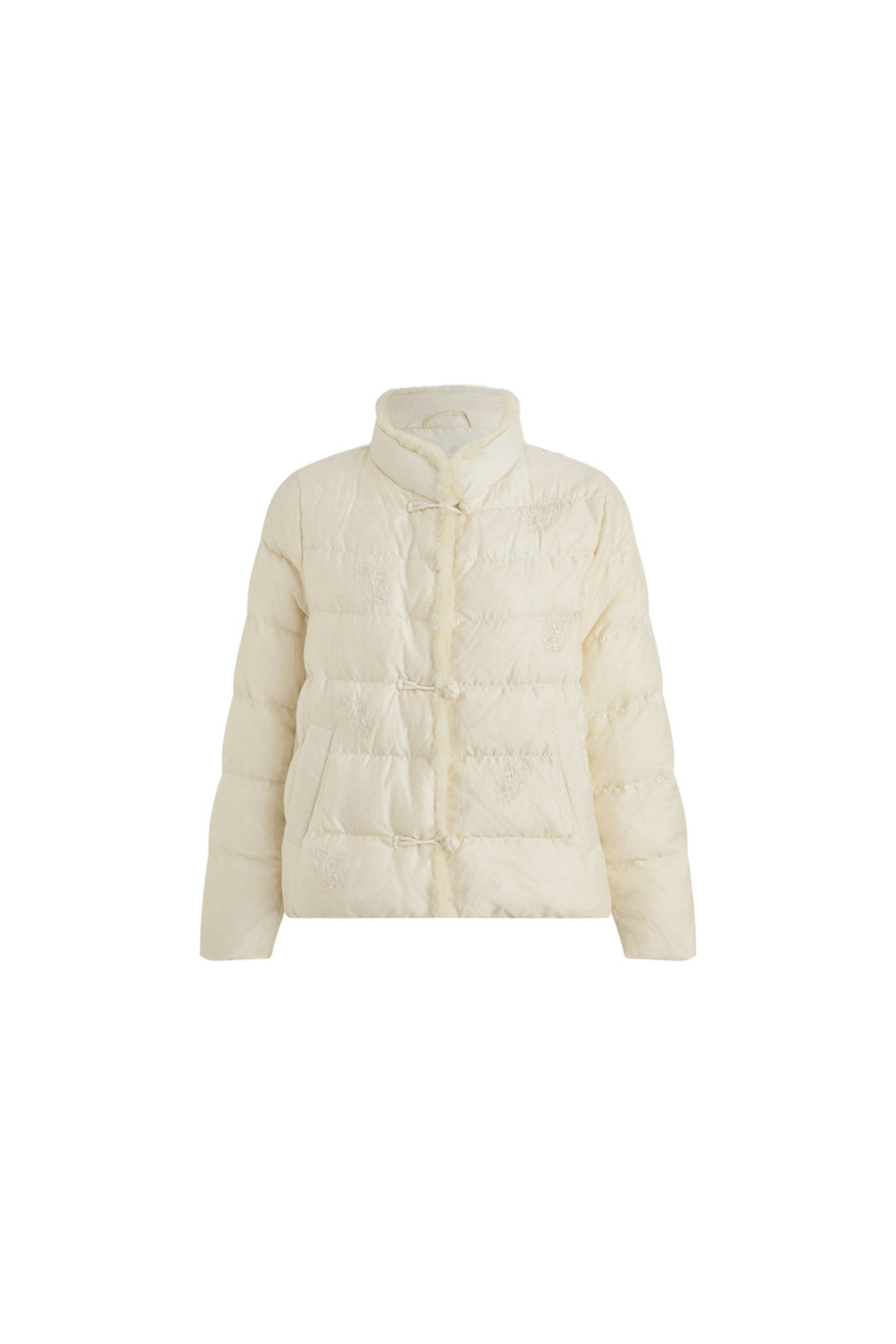 KAMILAN Women's Short Down Coat – 2025 Winter New Hooded Jacket with Mink Fur Patchwork