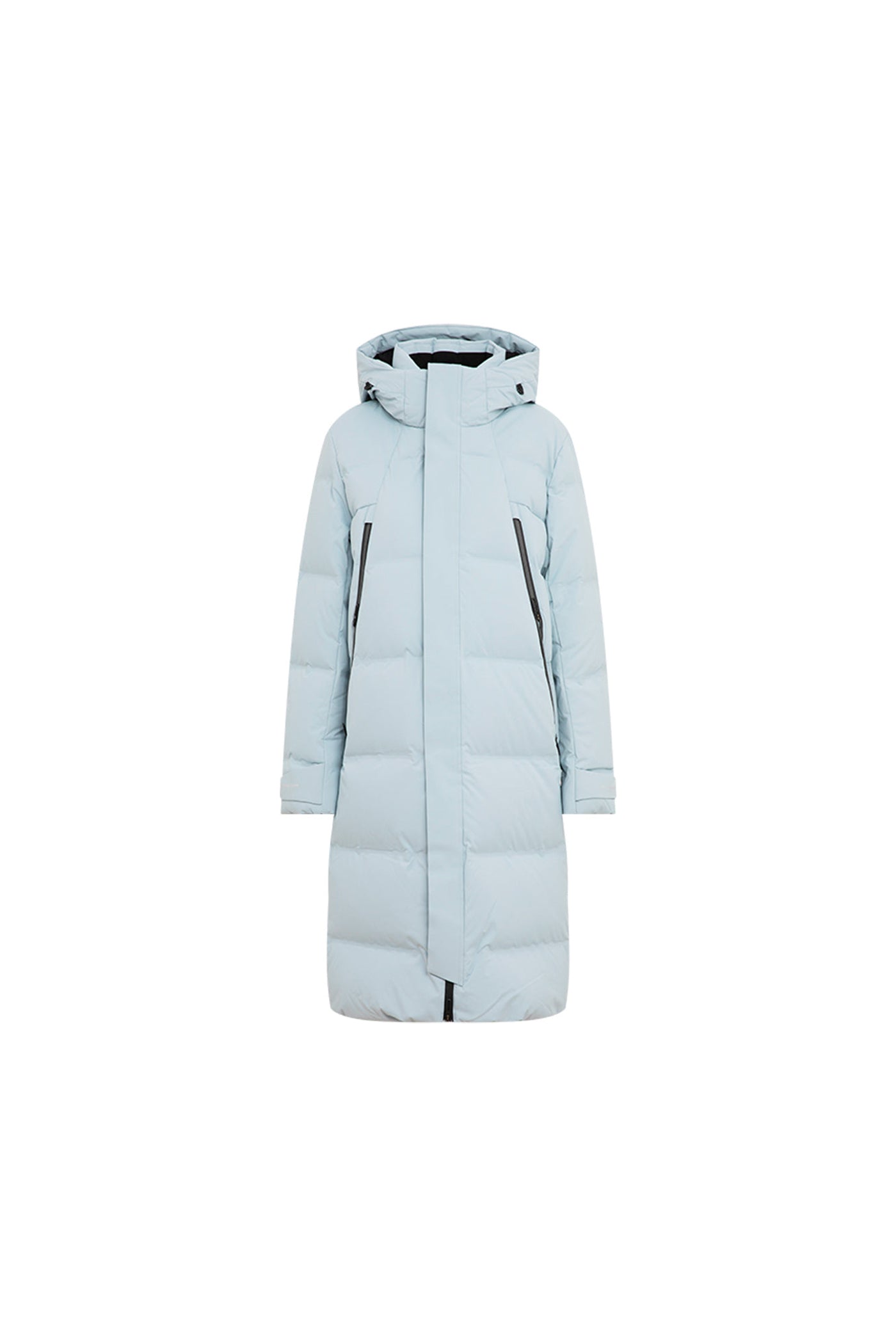 KAMILAN 2025 Winter New Mid‑Length White Goose Down Coat with Hood