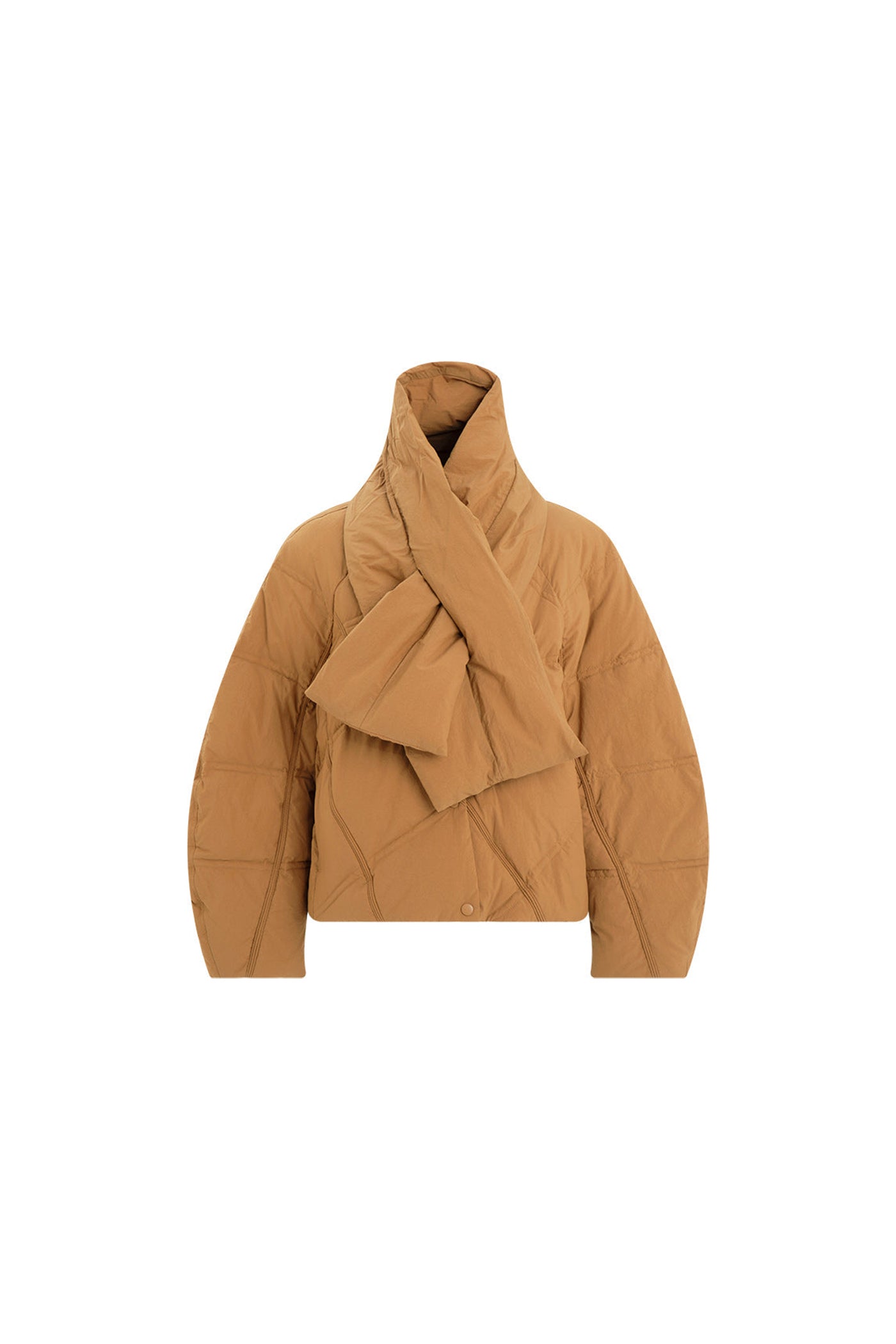 [V-neck X Scarf Neck] KAMILAN Short Down Jacket For Women