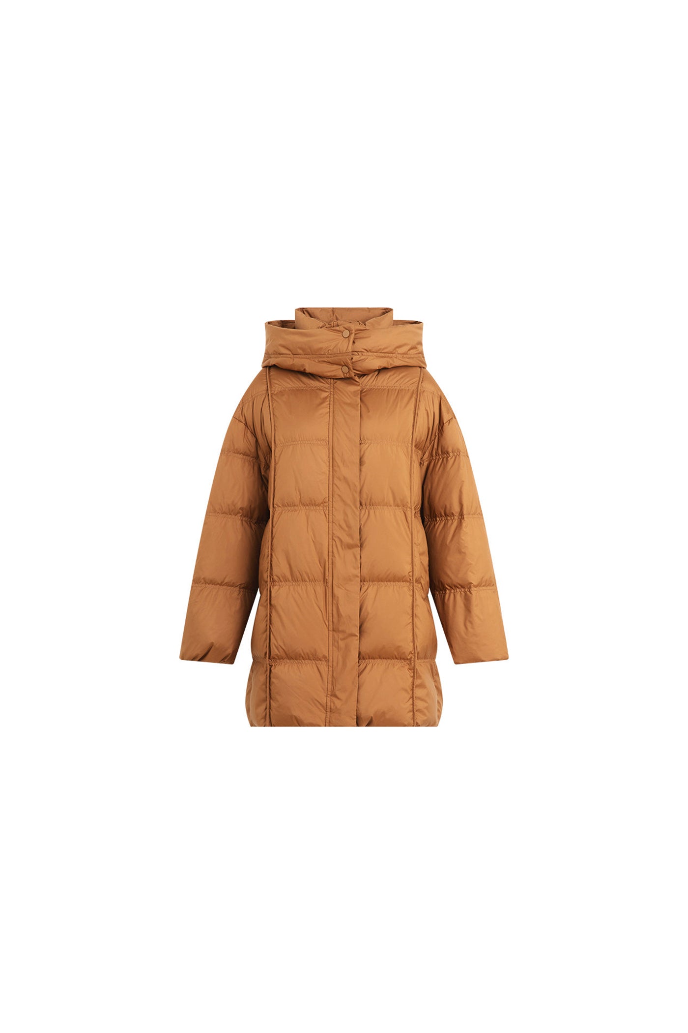 KAMILAN Women's 2025 Winter Hooded Down Jacket – Fashionable Warm White Duck Down Puffer Coat