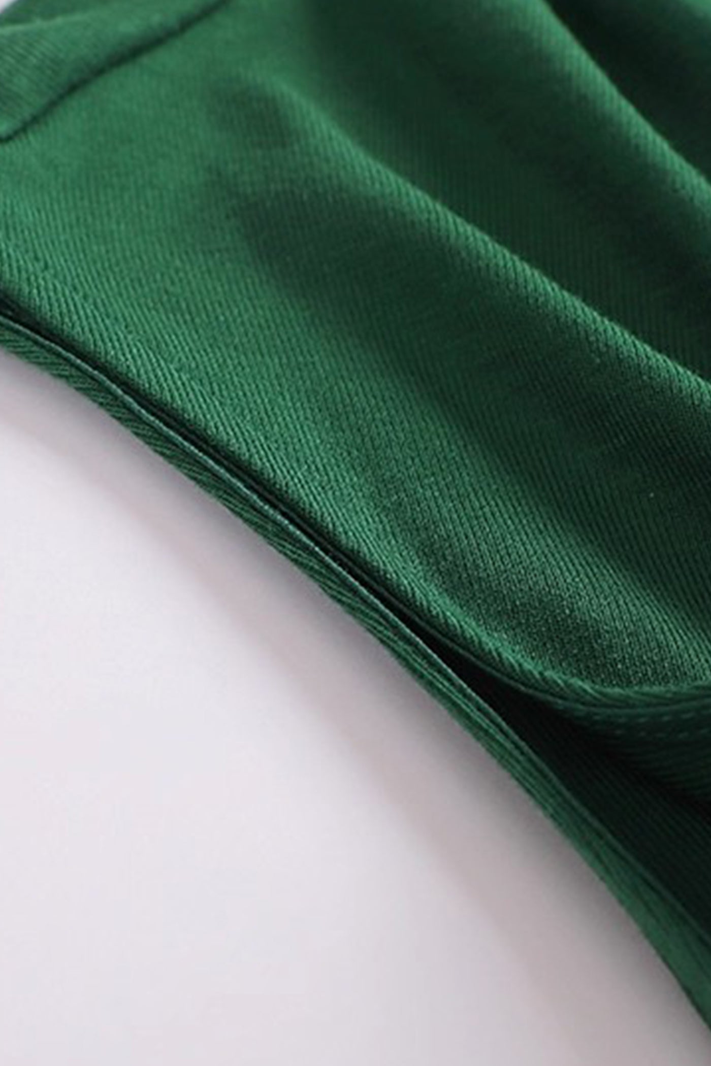 KAMILAN Draped Mock Neck Sleeveless Tee in Emerald Green