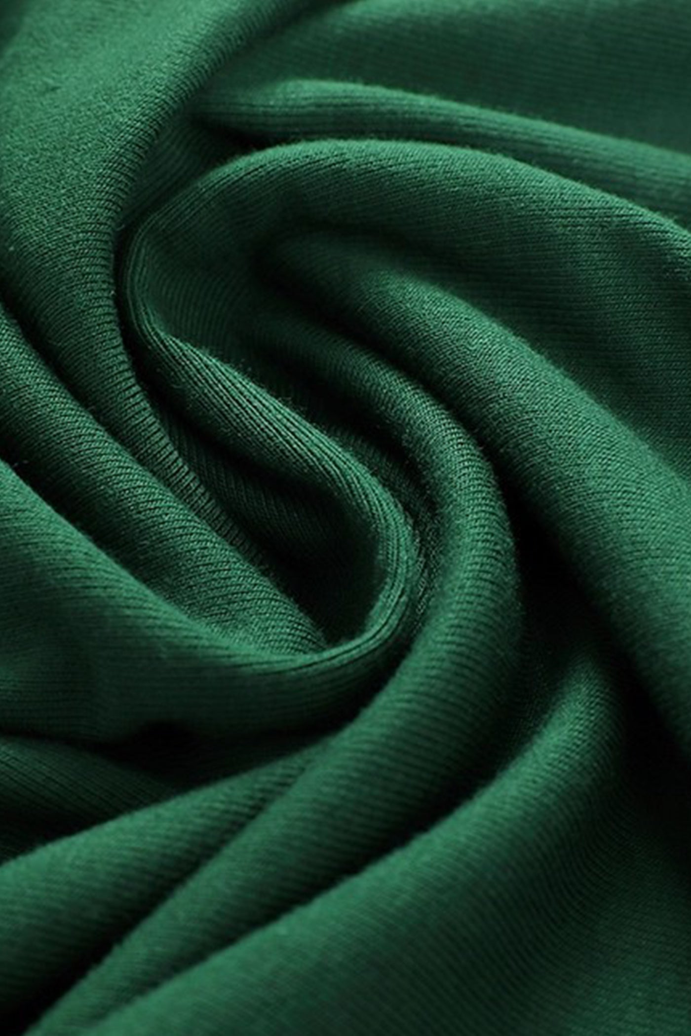 KAMILAN Draped Mock Neck Sleeveless Tee in Emerald Green
