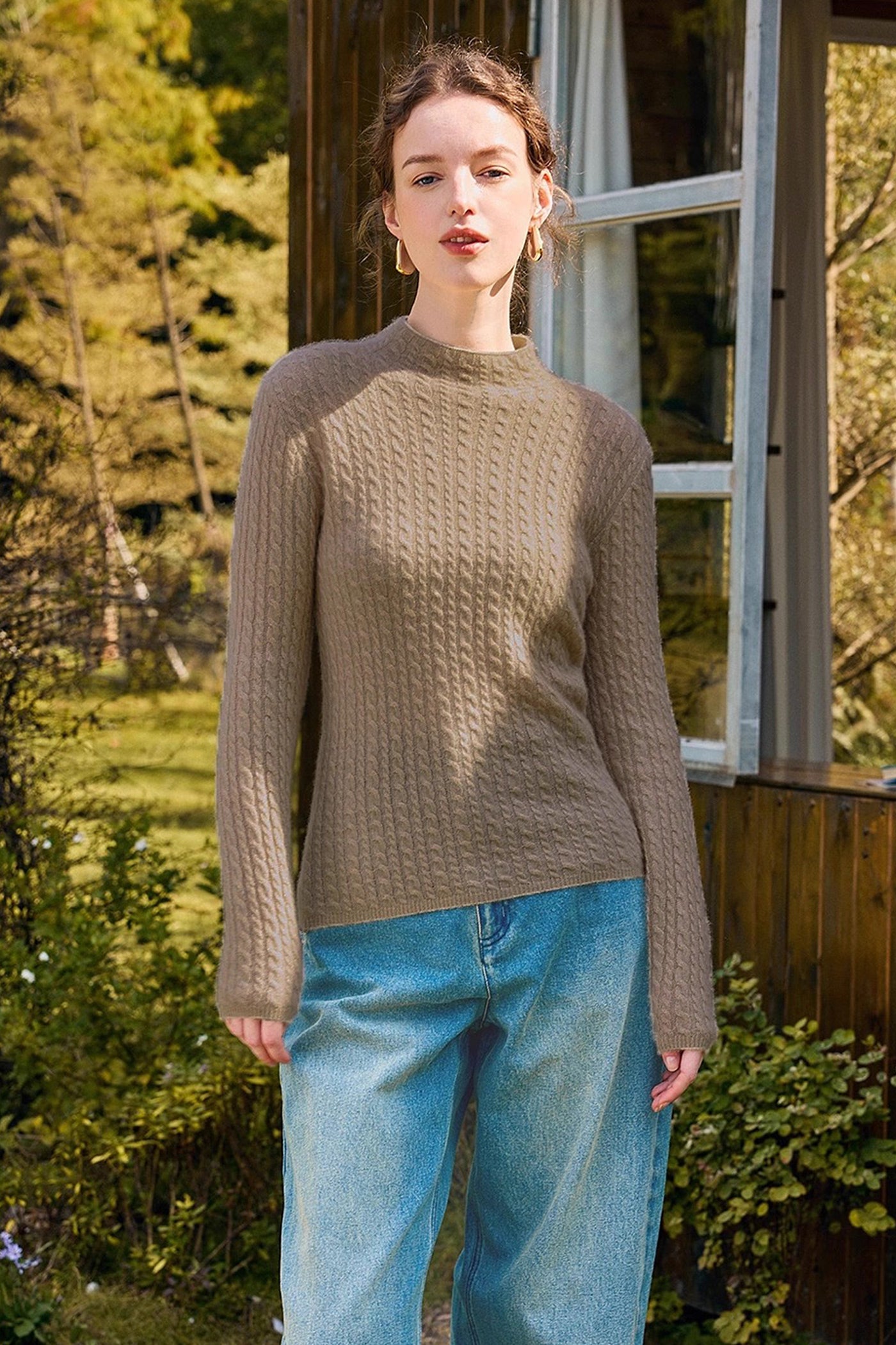 KAMILAN cashmere sweater women's autumn new fashion sweater casual top