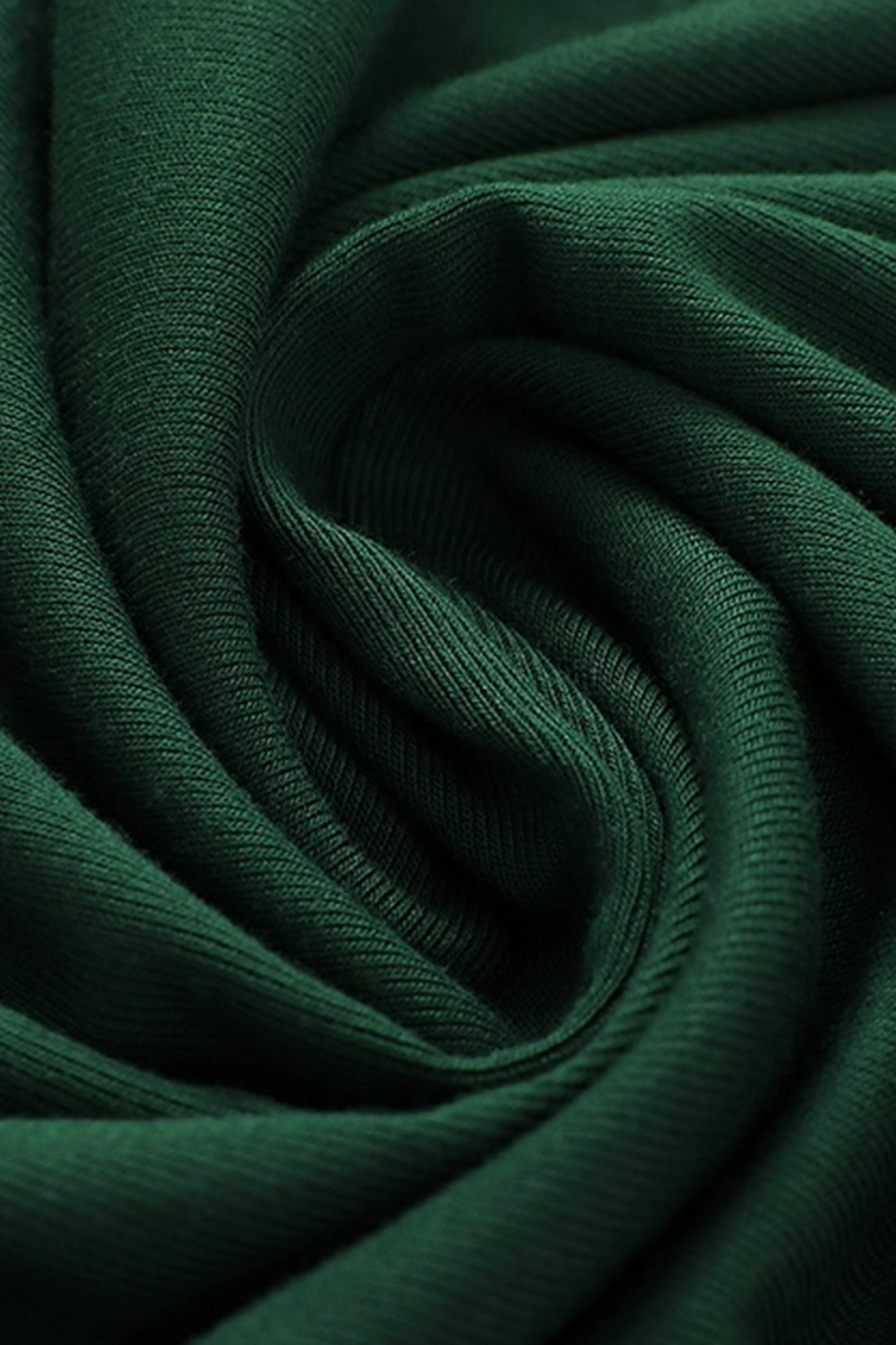KAMILAN Fitted Green Draped Tee