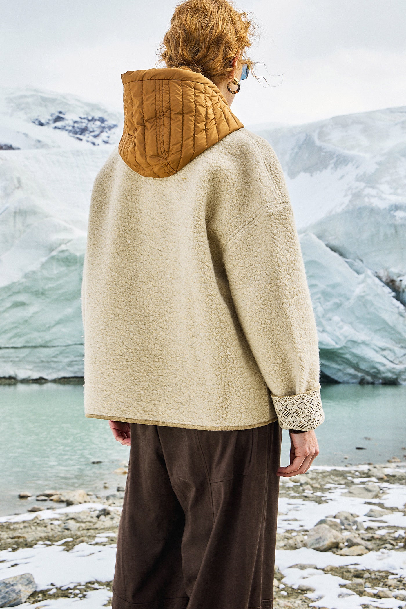 KAMILAN Women's French-Inspired Short Shearling Coat – 2025 Autumn Collection, Warm Sheep Wool Jacket