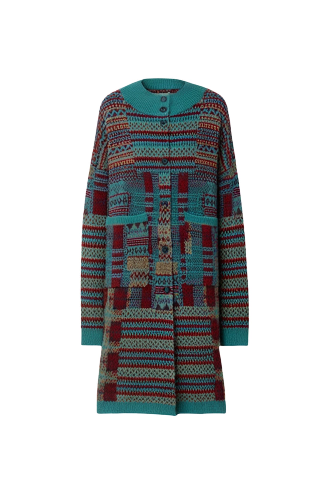 KAMILAN Women's French Style Knit Cardigan – 2025 Autumn New Mid-Length Sweater Coat