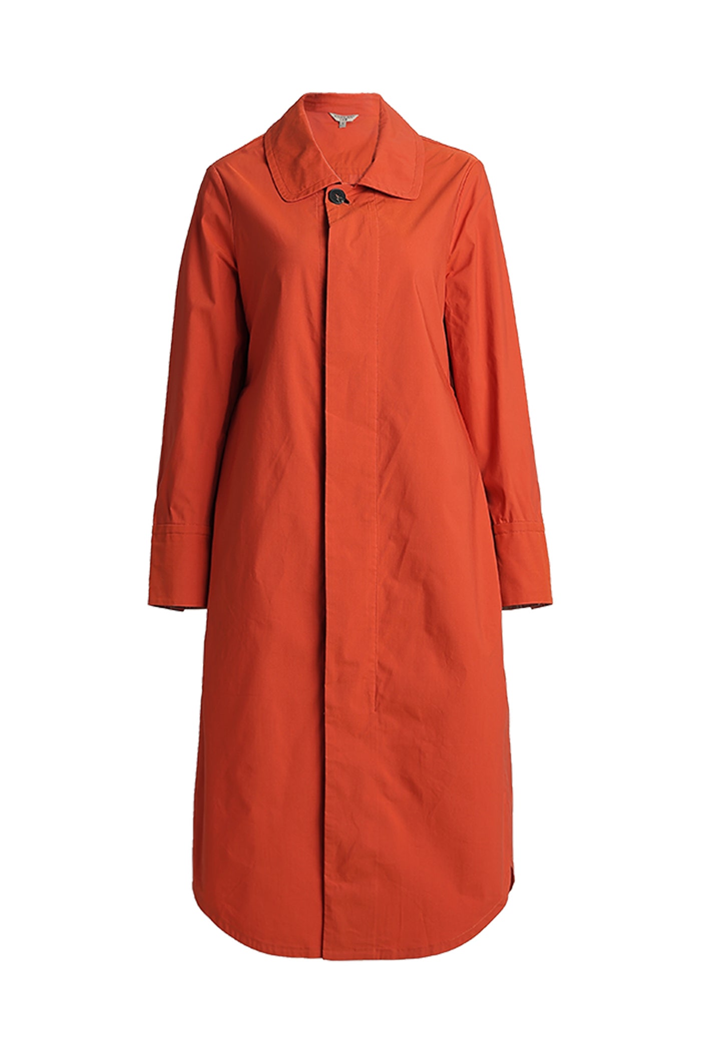 KAMILAN Tailored Long Coat in Sculptural Silhouette Retro Modern Elegance