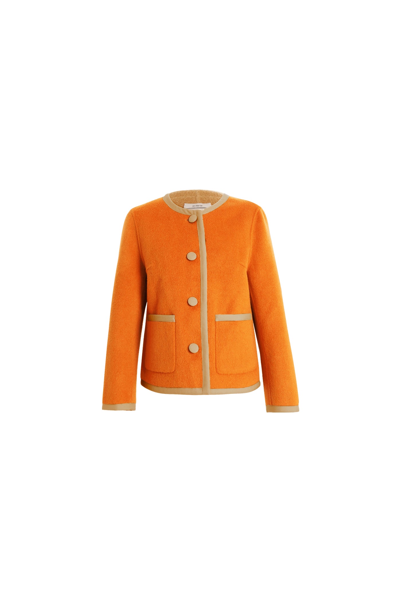 KAMILAN Women's Short Double-Faced Wool Coat – 2025 Autumn/Winter Collection, Loose Fit Long Sleeve Wool Jacket