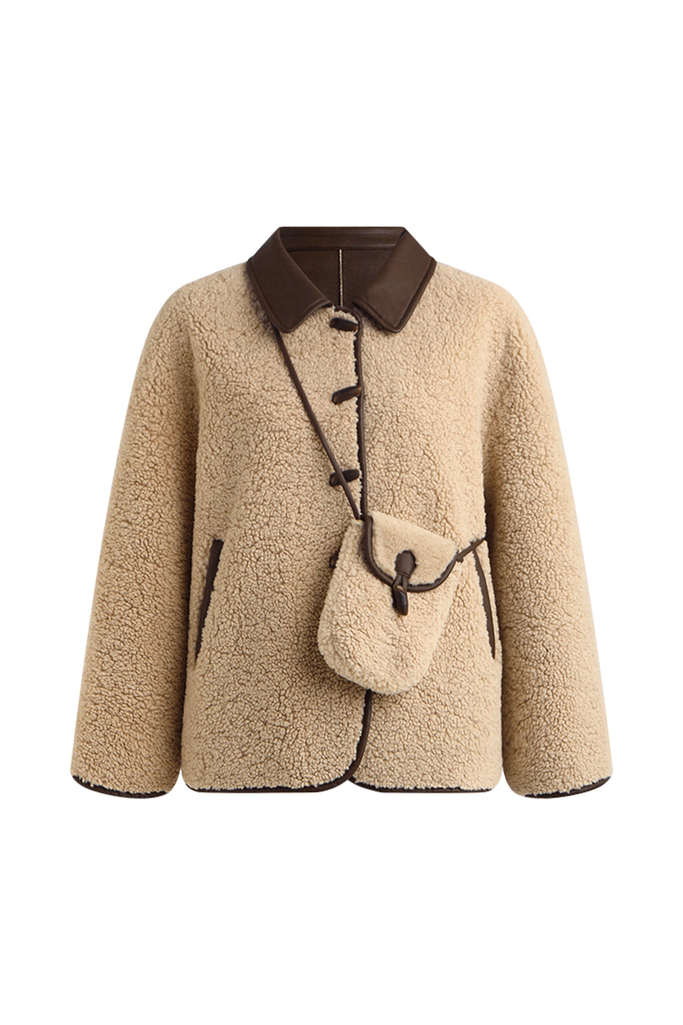 KAMILAN French Chic Shirt-Style Faux Fur Jacket for Women – 2025 Winter New Warm Outerwear