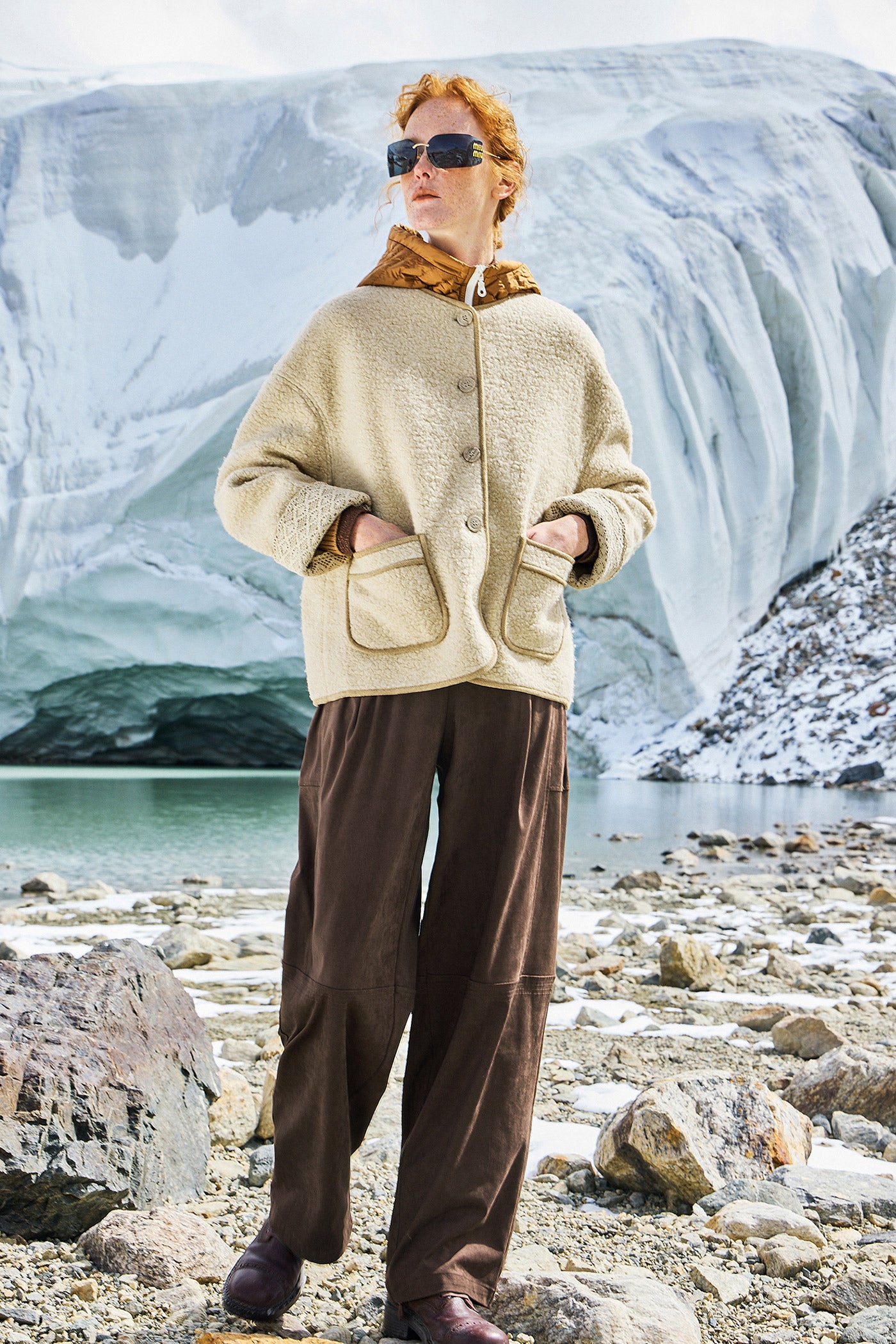 KAMILAN Women's French-Inspired Short Shearling Coat – 2025 Autumn Collection, Warm Sheep Wool Jacket